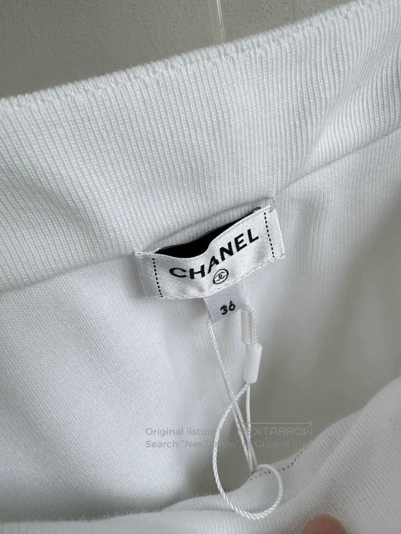 Chanel Chanel 24S black and white striped suspender vest Size XS / US 0-2 / IT 36-38 - 6 Thumbnail