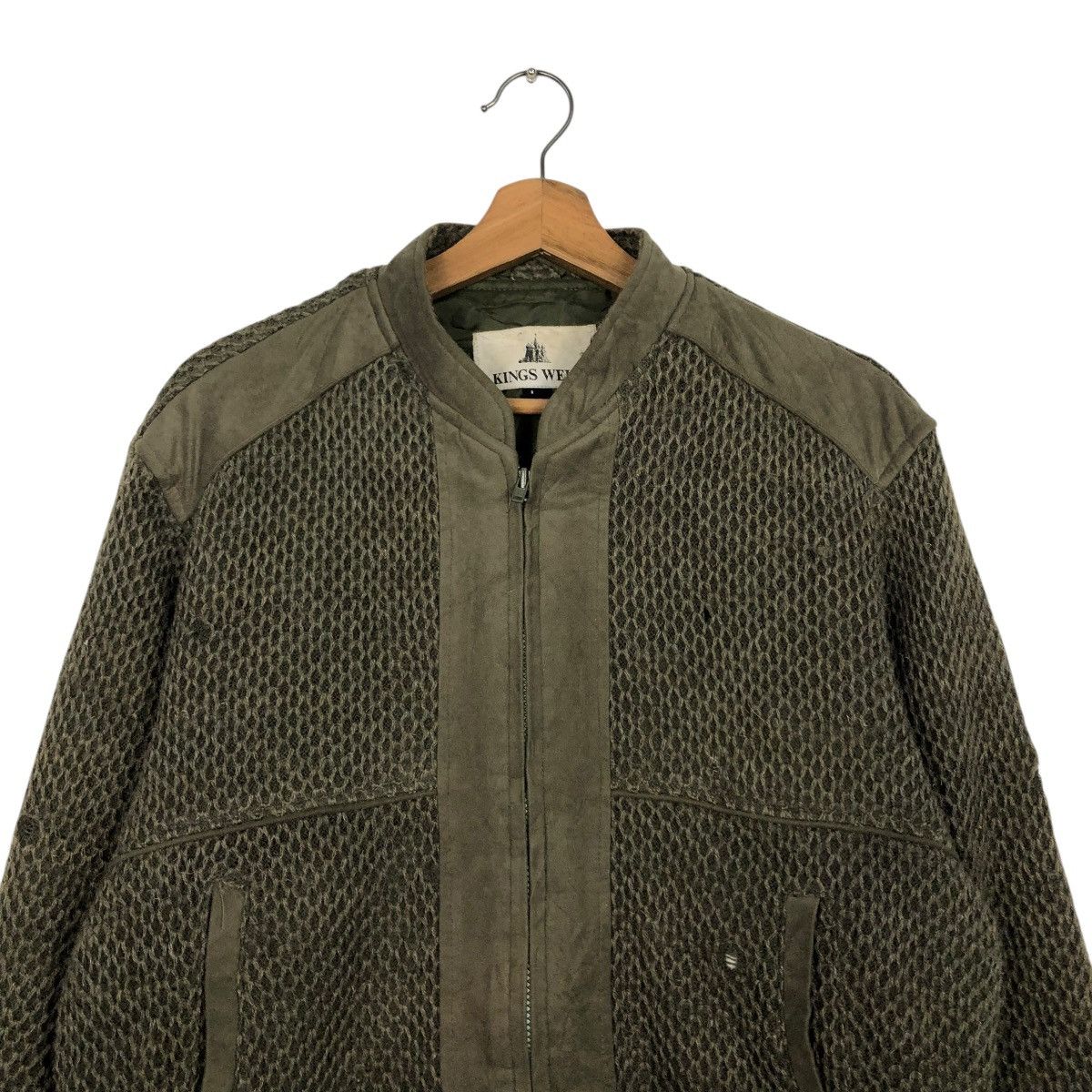 Japanese Brand 🔥DISTRESSED BIKER BOMBER JACKET KINGS WELL ISSEY MIYAKE Size US L / EU 52-54 / 3 - 5 Thumbnail