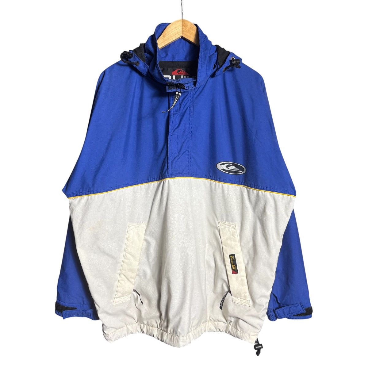 Quiksilver Vintage 90s Quiksilver Logo Half Zip Hoodie Jacket Size US XL / EU 56 / 4 - 2 Thumbnail