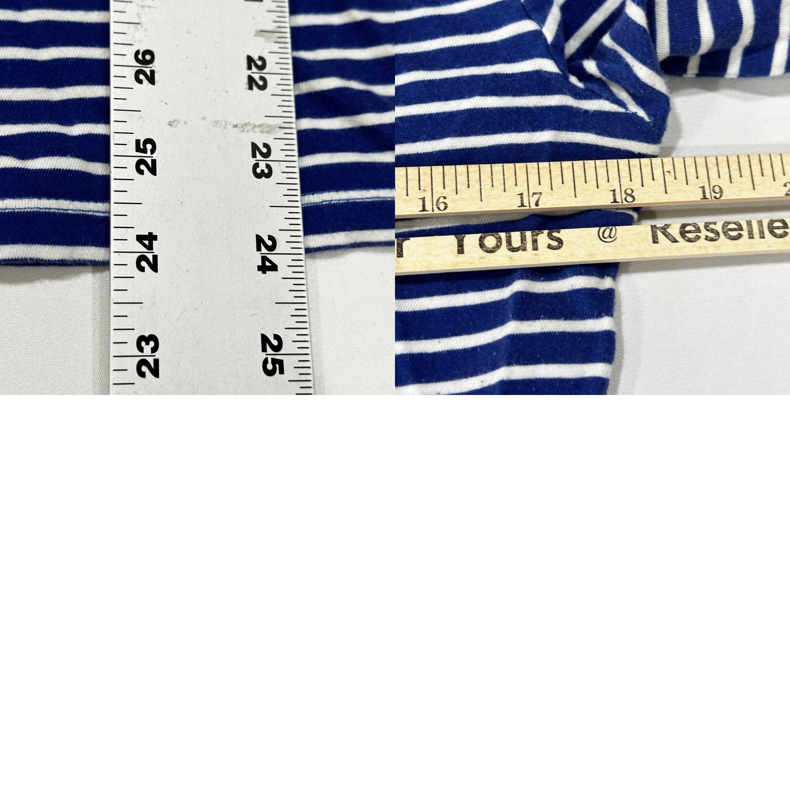 Gap Gap Tee Shirt Women M Blue White Striped Long Sleeve Pilling Holes Vintage? No Minimalist Casual Modern T-Shirt Pullover Nonguarded Size M / US 6-8 / IT 42-44 - 8 Thumbnail