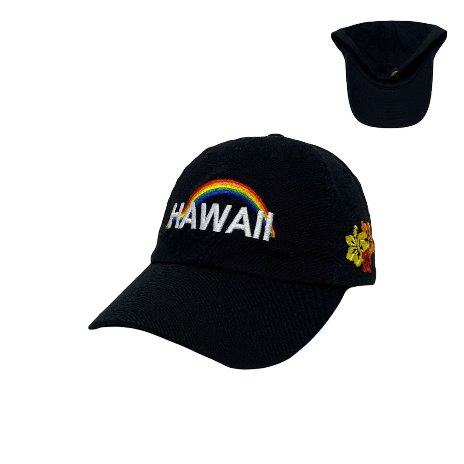 Other Hawaii Aloha Hibiscus Rainbow Island Love Dad Hat Size ONE SIZE - 1 Thumbnail