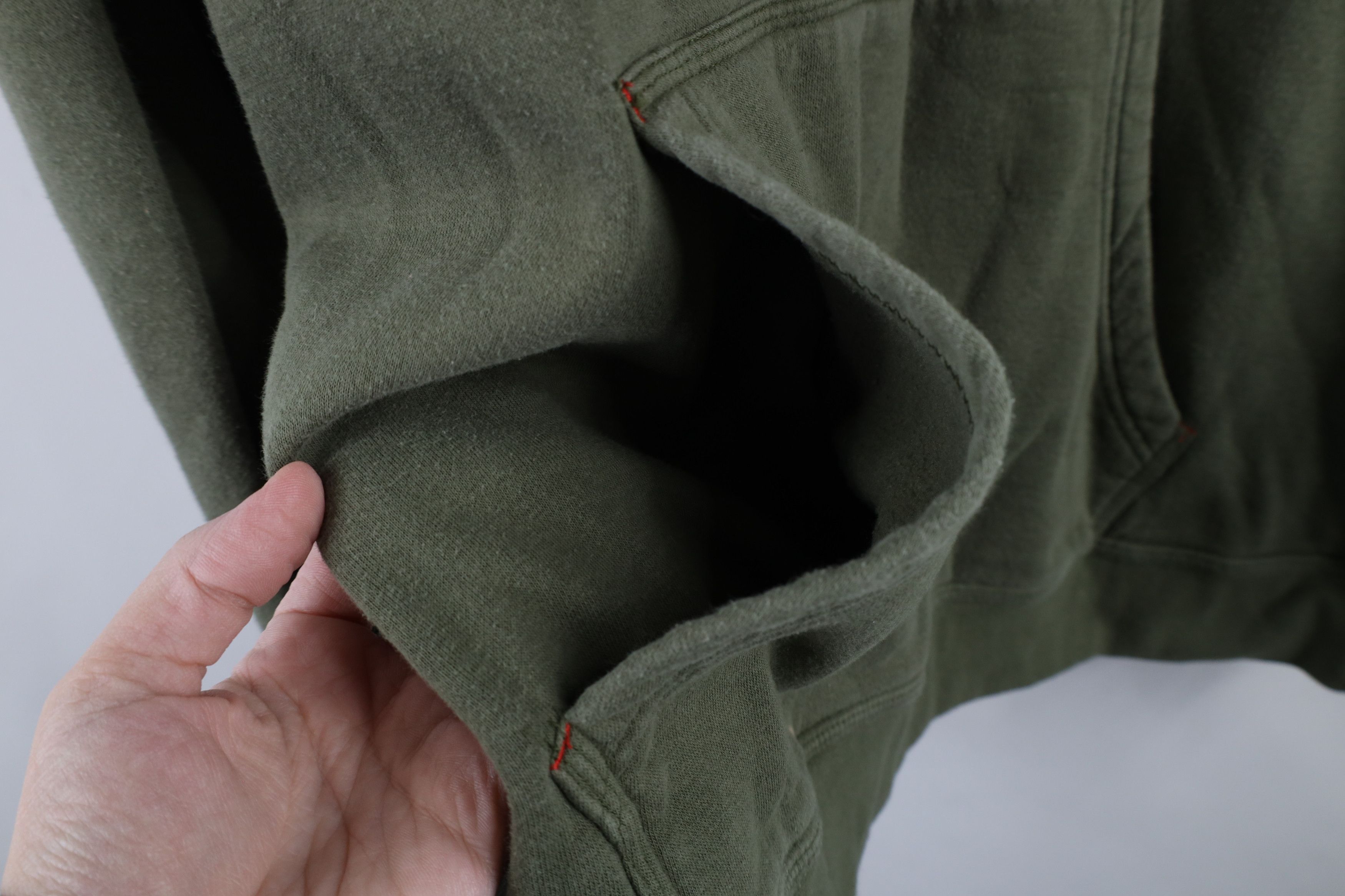 Vintage Vintage Streetwear Blank Hoodie Sweatshirt Army Green Size US XL / EU 56 / 4 - 6 Thumbnail