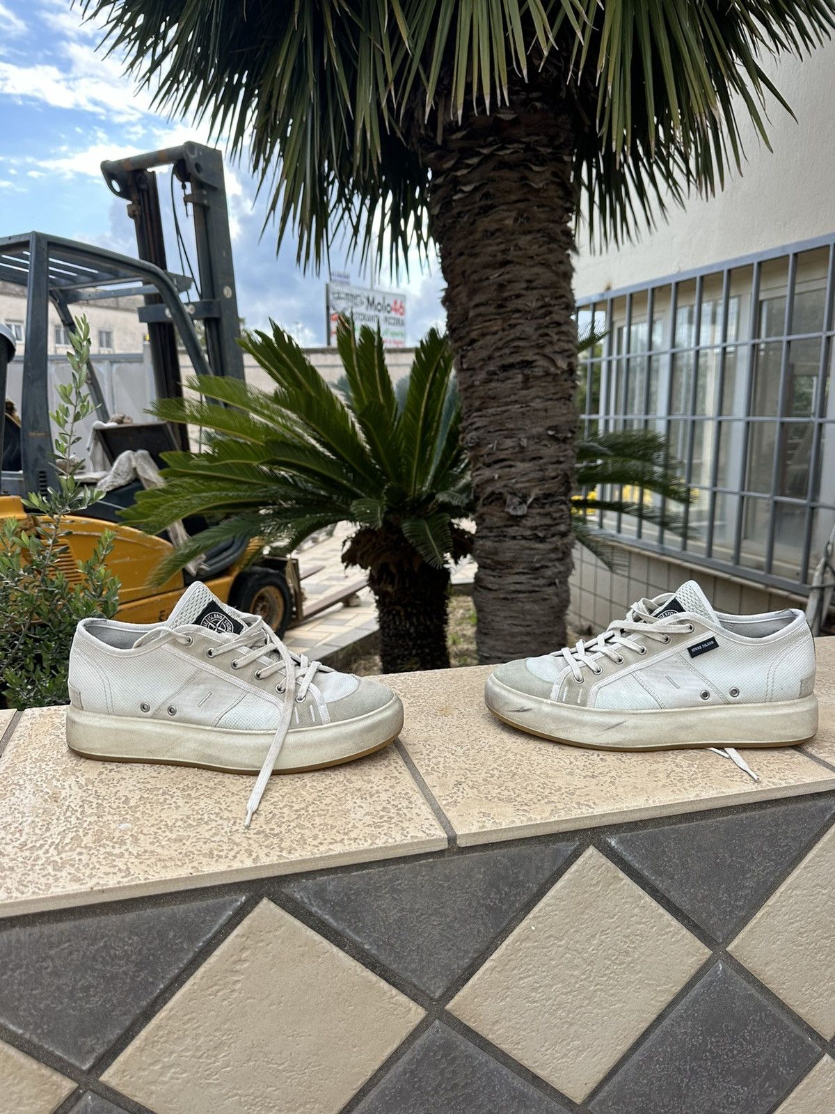 Ecco × Stone Island Stone Island x ECCO White Shoes Sneakers 42 size Size US 9 / EU 42 - 1 Thumbnail