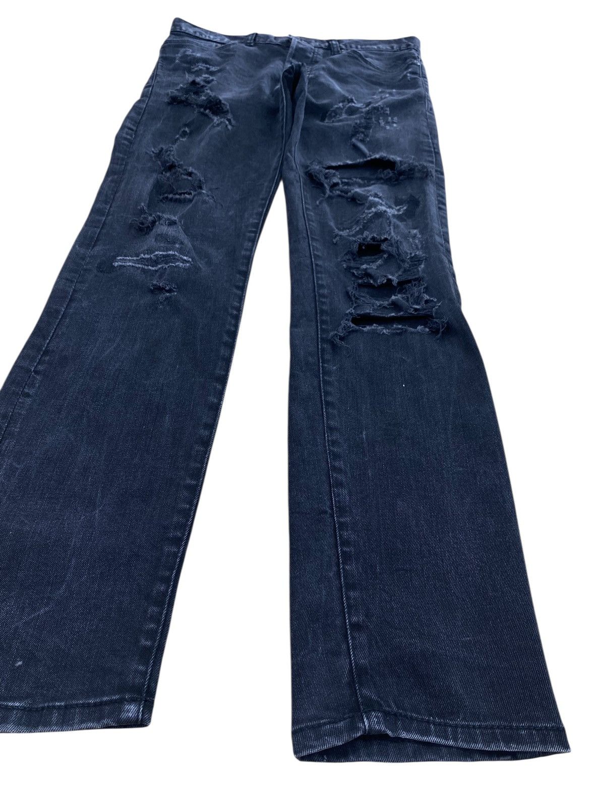 H&M H&M Brand Faded Wash Distressed Style Loose Jeans Size US 30 / EU 46 - 8 Thumbnail