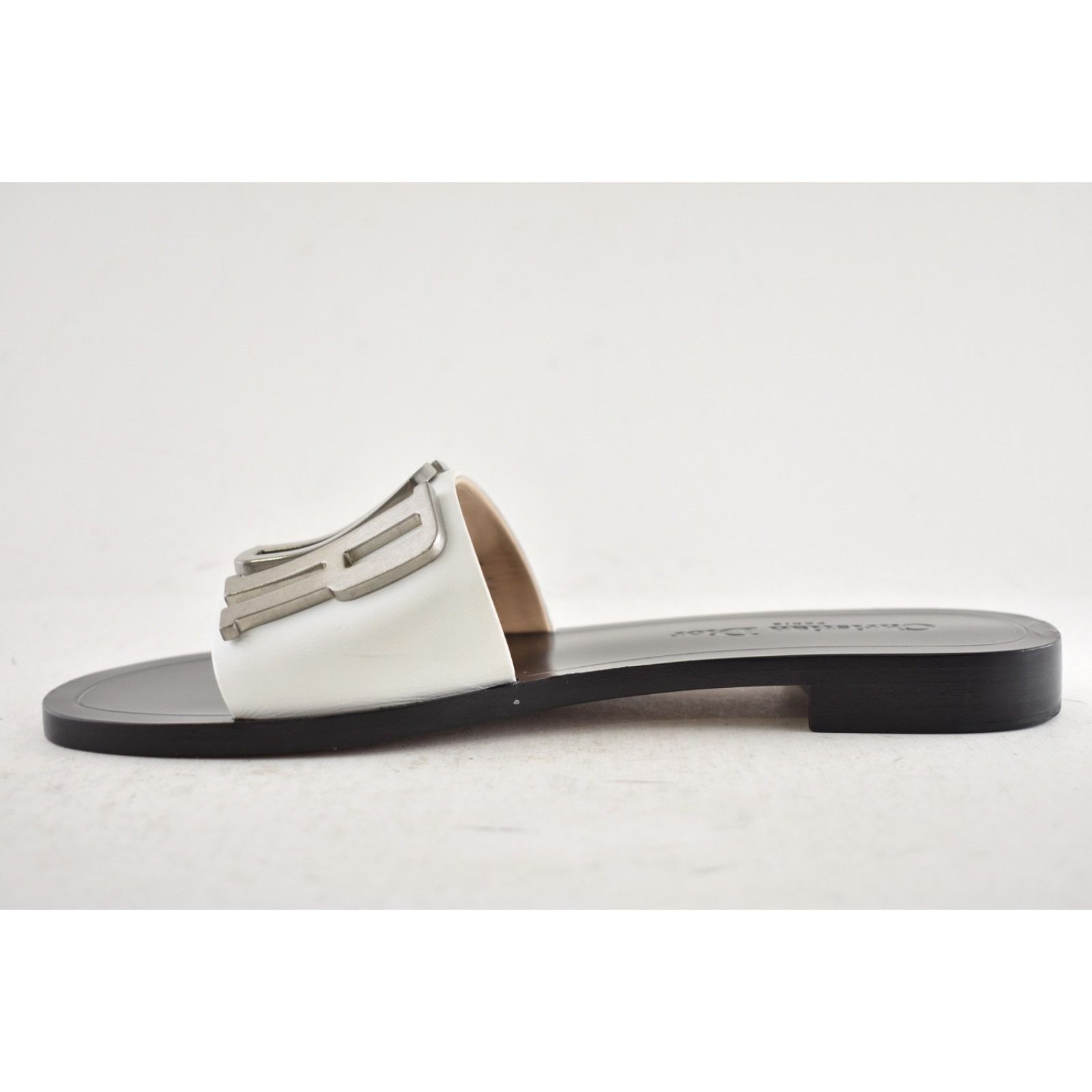 Dior Christian Dior Diorevolution White Silver Metal Logo Slide Size US 6.5 / IT 36.5 - 10 Thumbnail