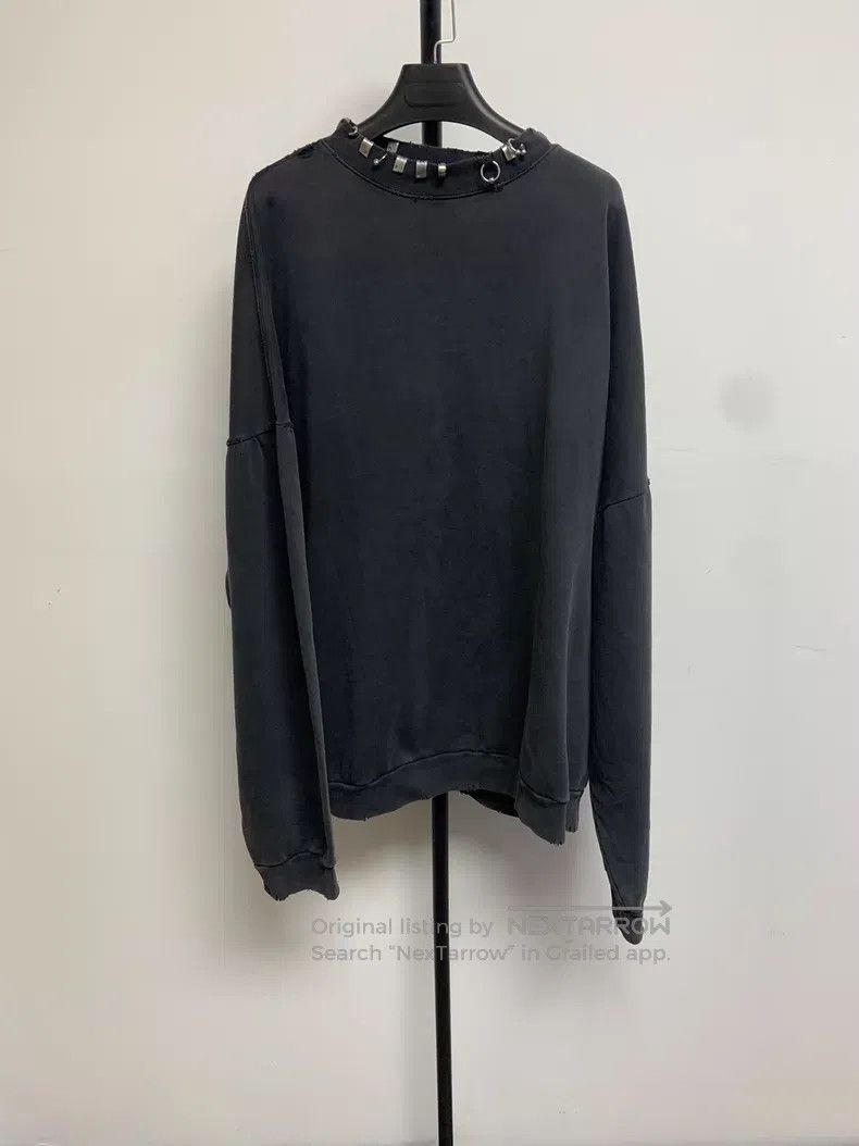 Balenciaga Balenciaga Solid Color Perforated Metal Accessory Round Ne Size US XL / EU 56 / 4 - 1 Thumbnail