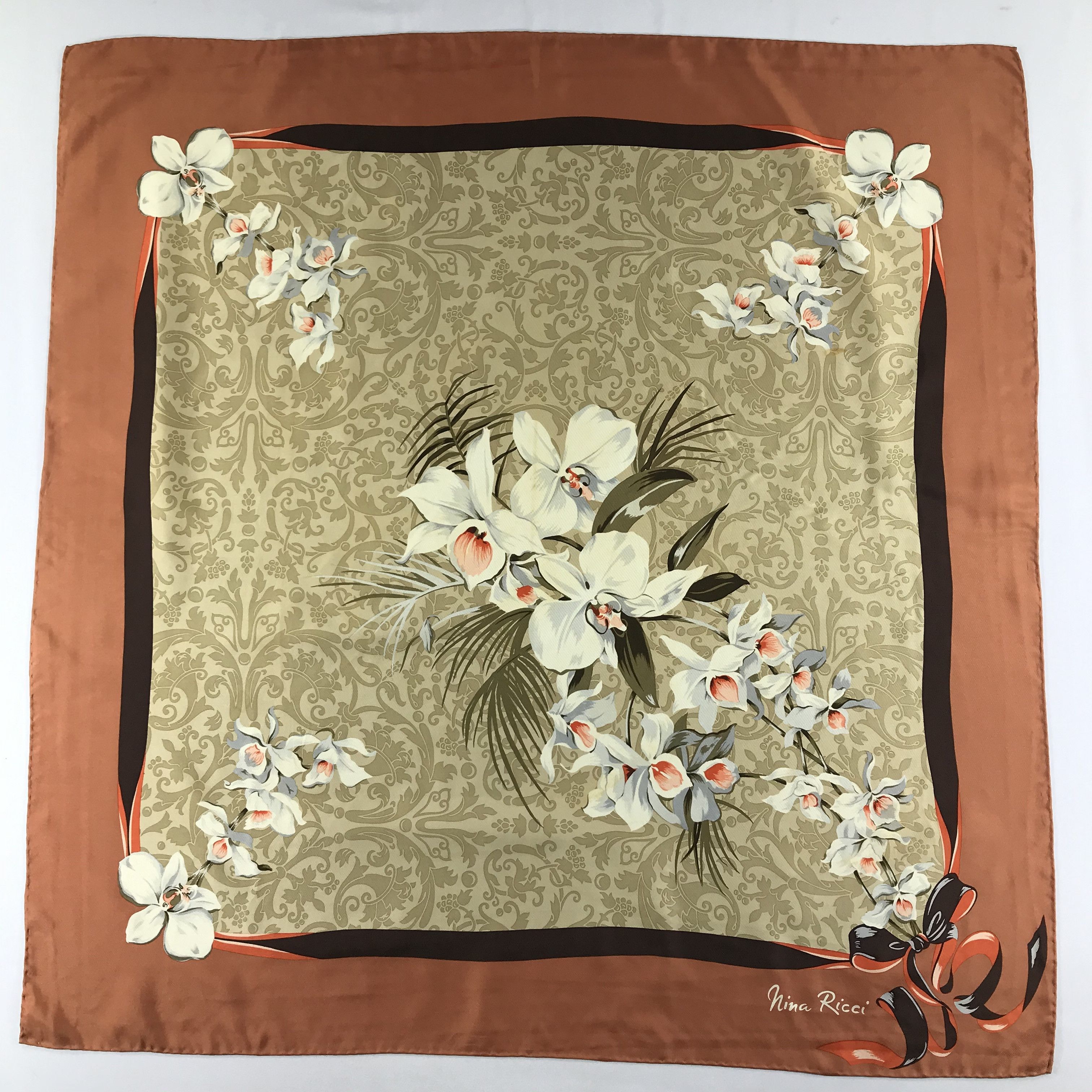 Nina Ricci Vintage Nina Ricci Silk Scarf Size ONE SIZE - 2 Thumbnail