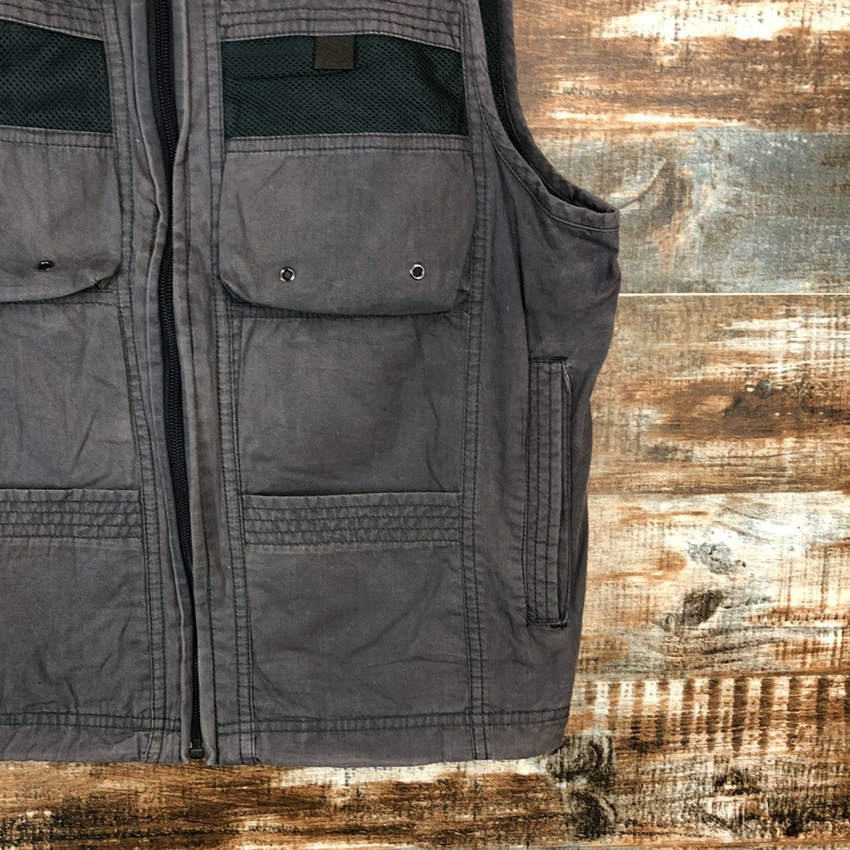 Faded Glory × Japanese Brand First Down faded Grey multipocket Vest #A1617 Size US M / EU 48-50 / 2 - 8 Thumbnail