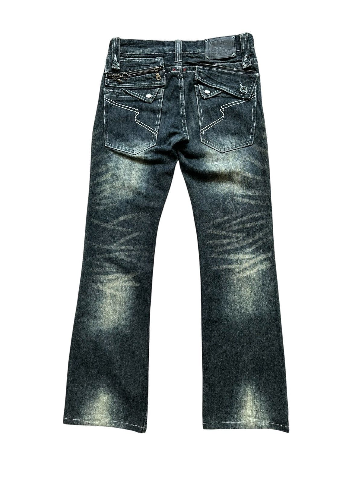 semanticdesign Early 00's Semanticdesign - J-rock whiskered jeans Size US 30 / EU 46 - 2 Thumbnail