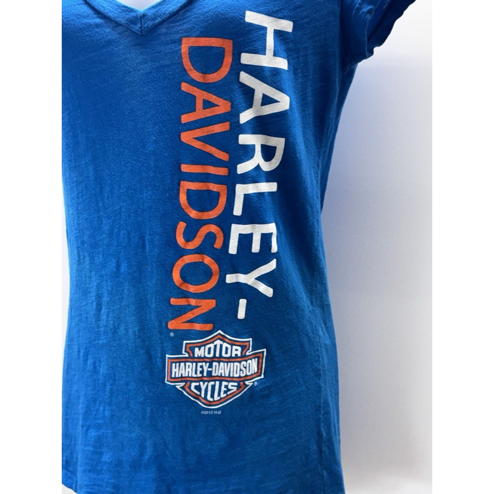 Harley Davidson Harley Davidson Motorcycle Women's Knoxville West Sz S Blue Size S / US 4 / IT 40 - 2 Thumbnail