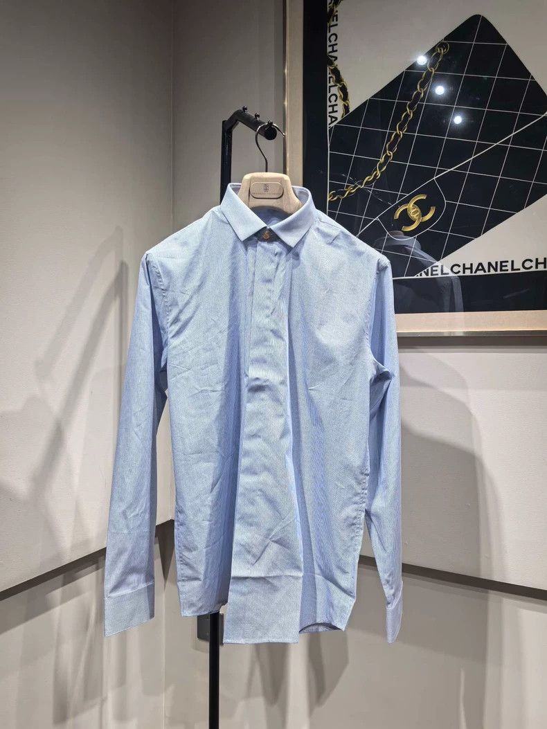 Givenchy Givenchy G Shirt / Shirt Blue Glen Plaid Size US S / EU 44-46 / 1 - 1 Thumbnail