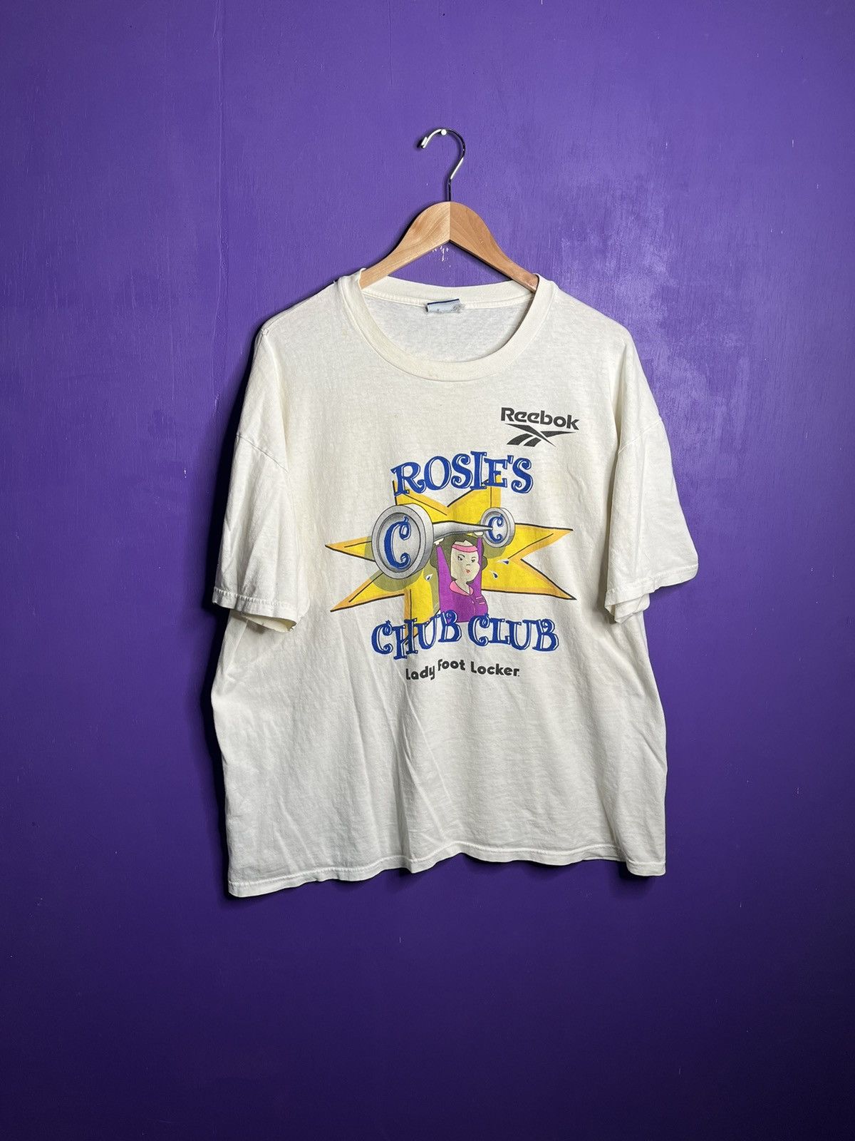 Reebok × Vintage Vintage 90s Reebok Rosie’s chub club t-shirt Size US XL / EU 56 / 4 - 1 Thumbnail