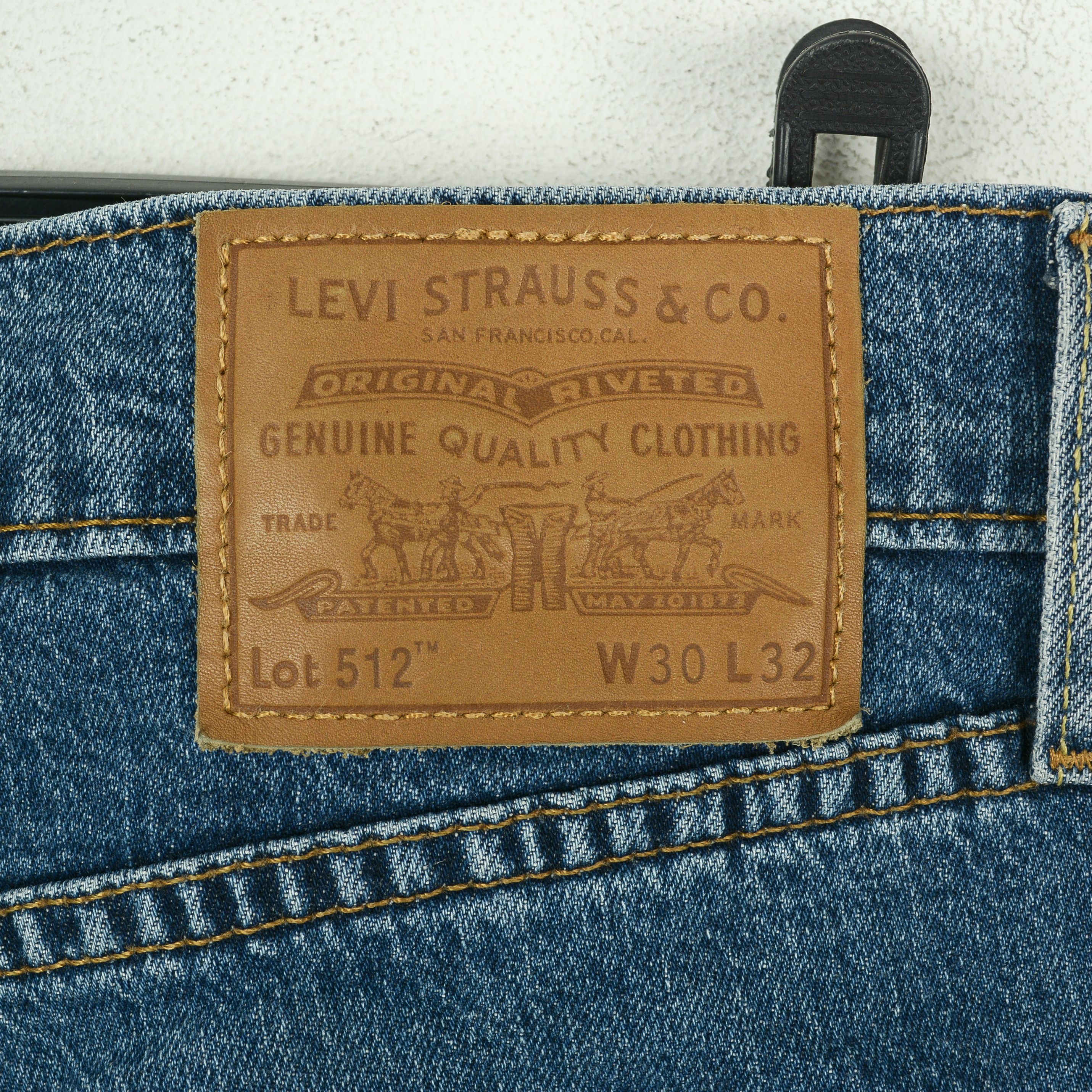 Levi's 512 W30 L30 Slim Tapered Fit Jeans Denim Pants Stretch Size US 30 / EU 46 - 5 Thumbnail