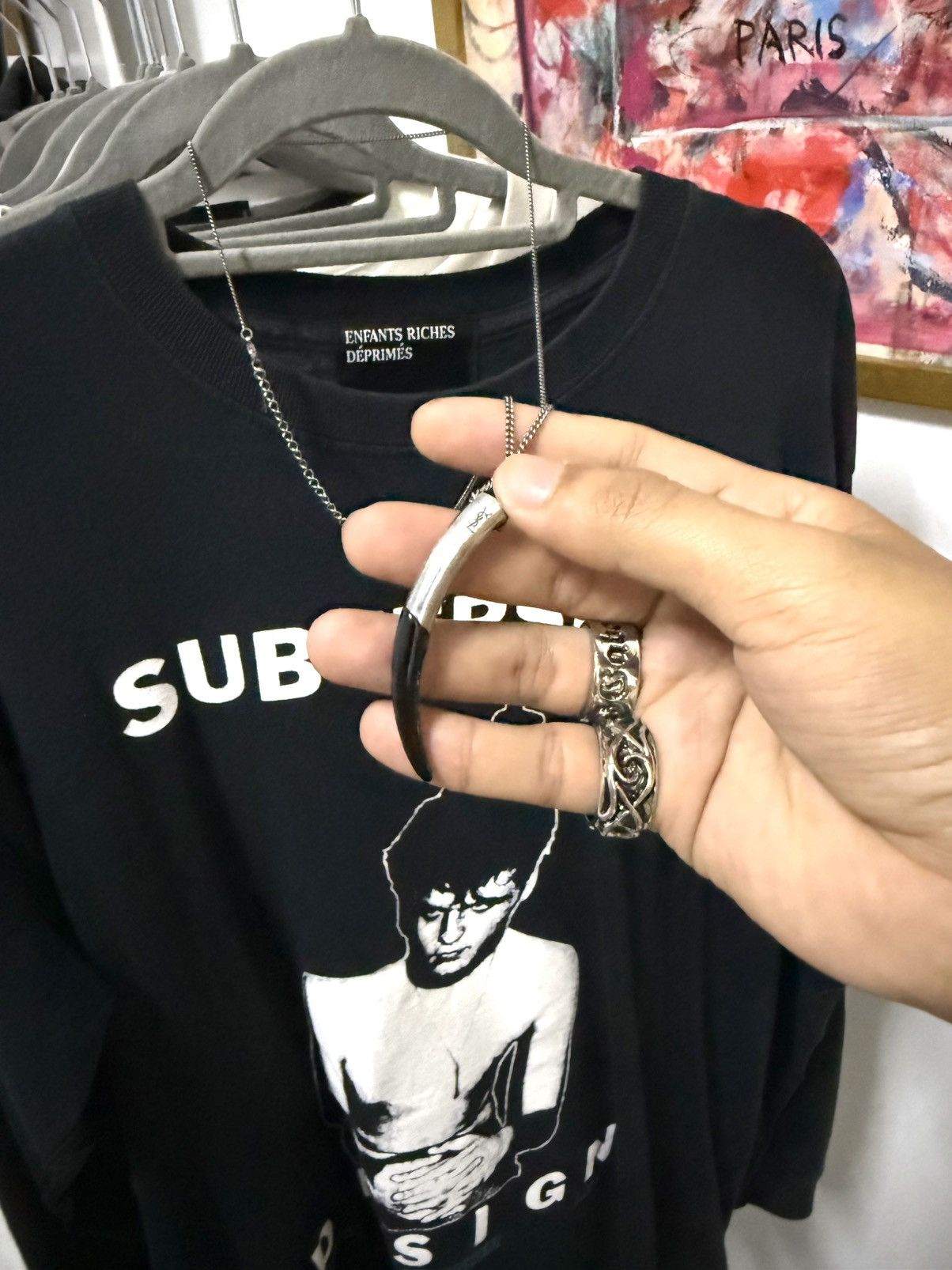 Saint Laurent Paris Saint laurent paris Silver horn mombasa necklace Size ONE SIZE - 2 Thumbnail