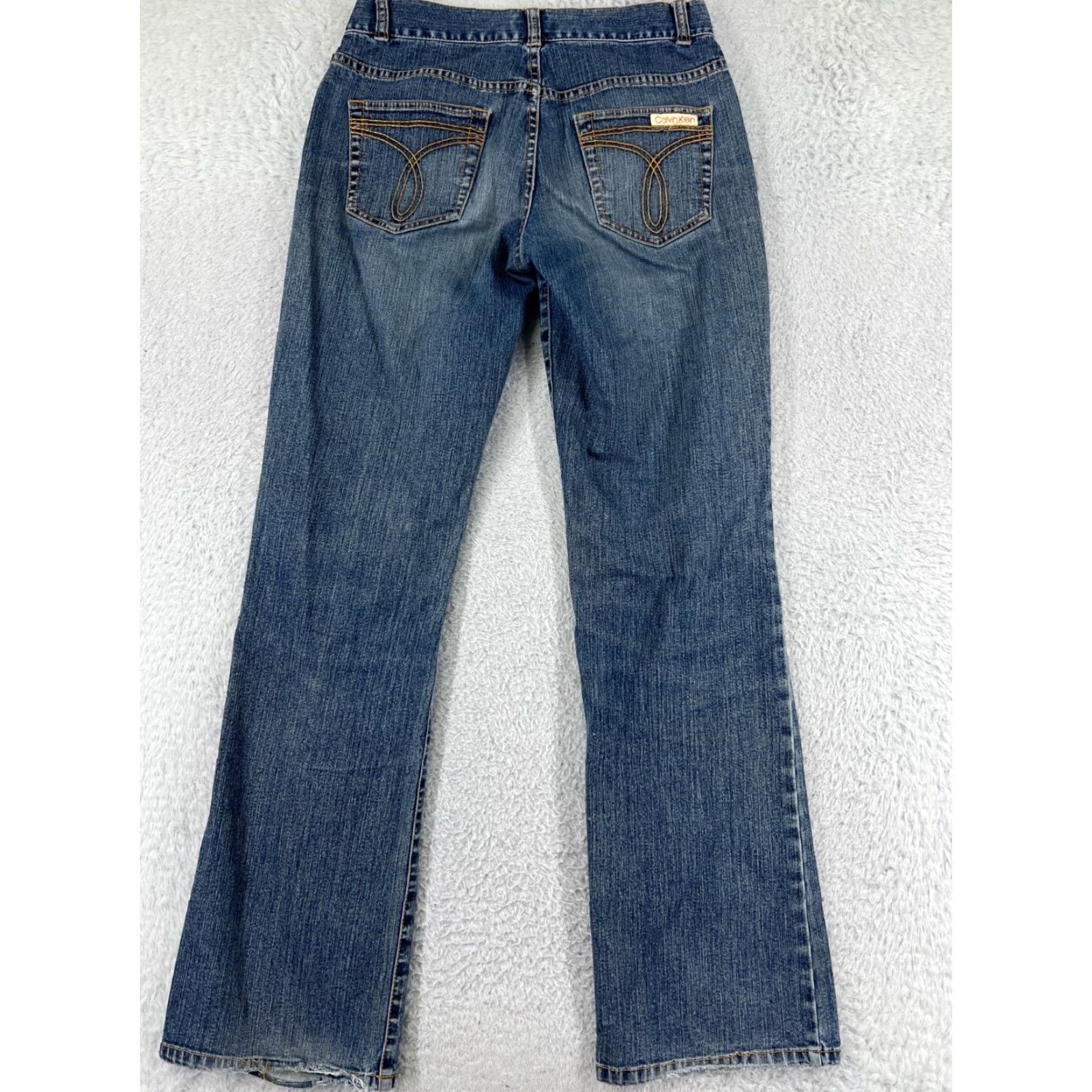 Calvin Klein Calvin Klein Jeans Women 3 Blue Denim Bootcut Retro Casual Medium Wash Size 27 Size 26" / US 2 / IT 38 - 2 Thumbnail