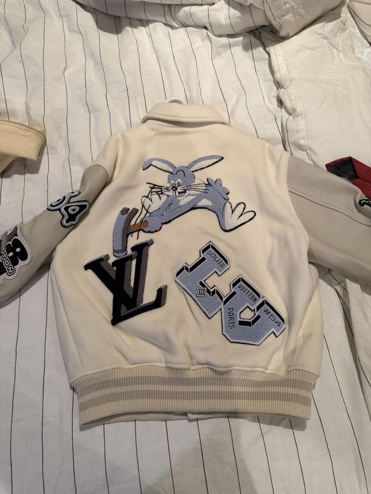 Louis Vuitton Louis Vuitton "Multi-Patches" Varsity Leather Jacket Size US M / EU 48-50 / 2 - 2 Thumbnail