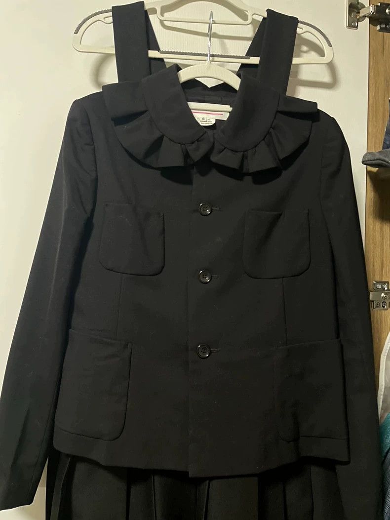 Comme des Garcons Comme Des Garcons Black lace collar jacket 2502-Nextarrow Size S / US 4 / IT 40 - 1 Thumbnail