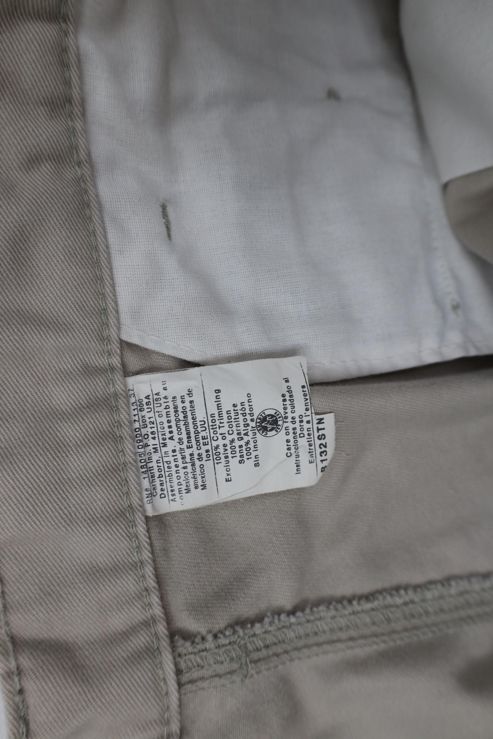 Carhartt Vintage Y2K Carhartt Pleated Relaxed Fit Chino Pants Stone Size US 40 / EU 56 - 8 Thumbnail