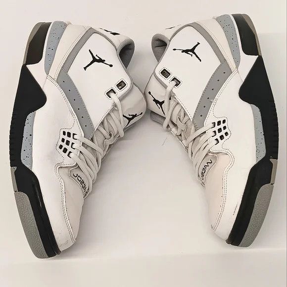 Jordan Brand Jordan Men's Flight 23 Cement 'White Black' Sneakers- US13 Size US 13 / EU 46 - 4 Thumbnail