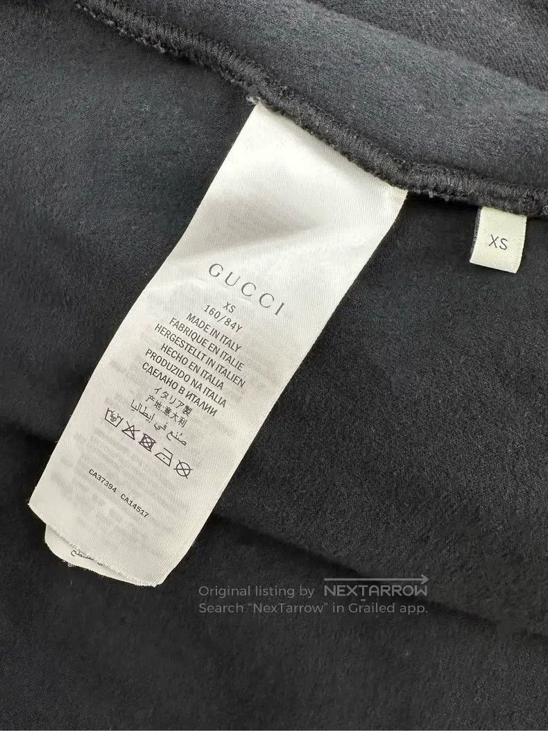 Gucci Gucci Logo letter embroidery printed hooded pullover velve Size US XS / EU 42 / 0 - 9 Thumbnail