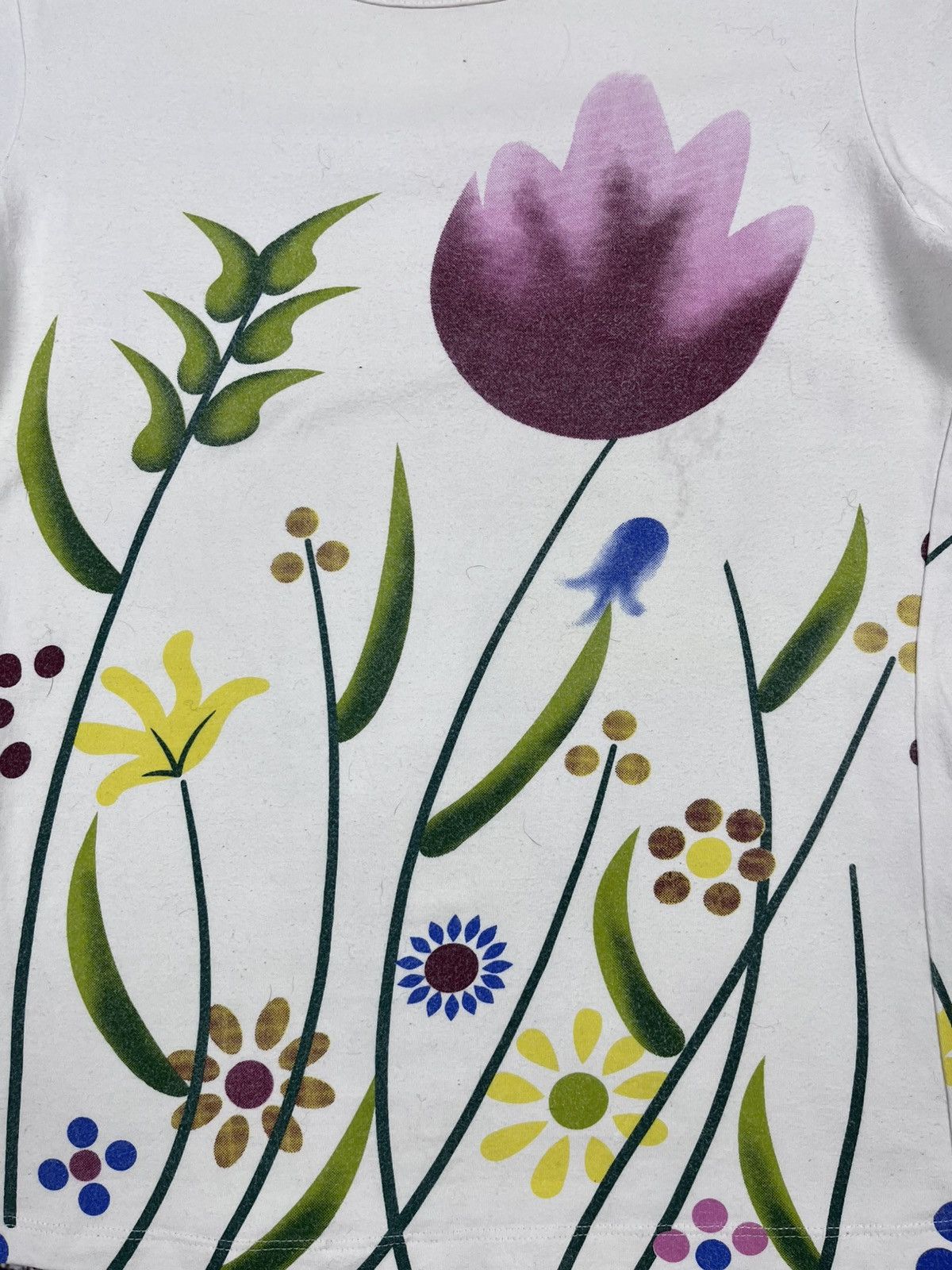 Dior Vintage Christian Dior Paris Floral Garden Tulip AOP T Shirt Size L / US 10 / IT 46 - 5 Thumbnail