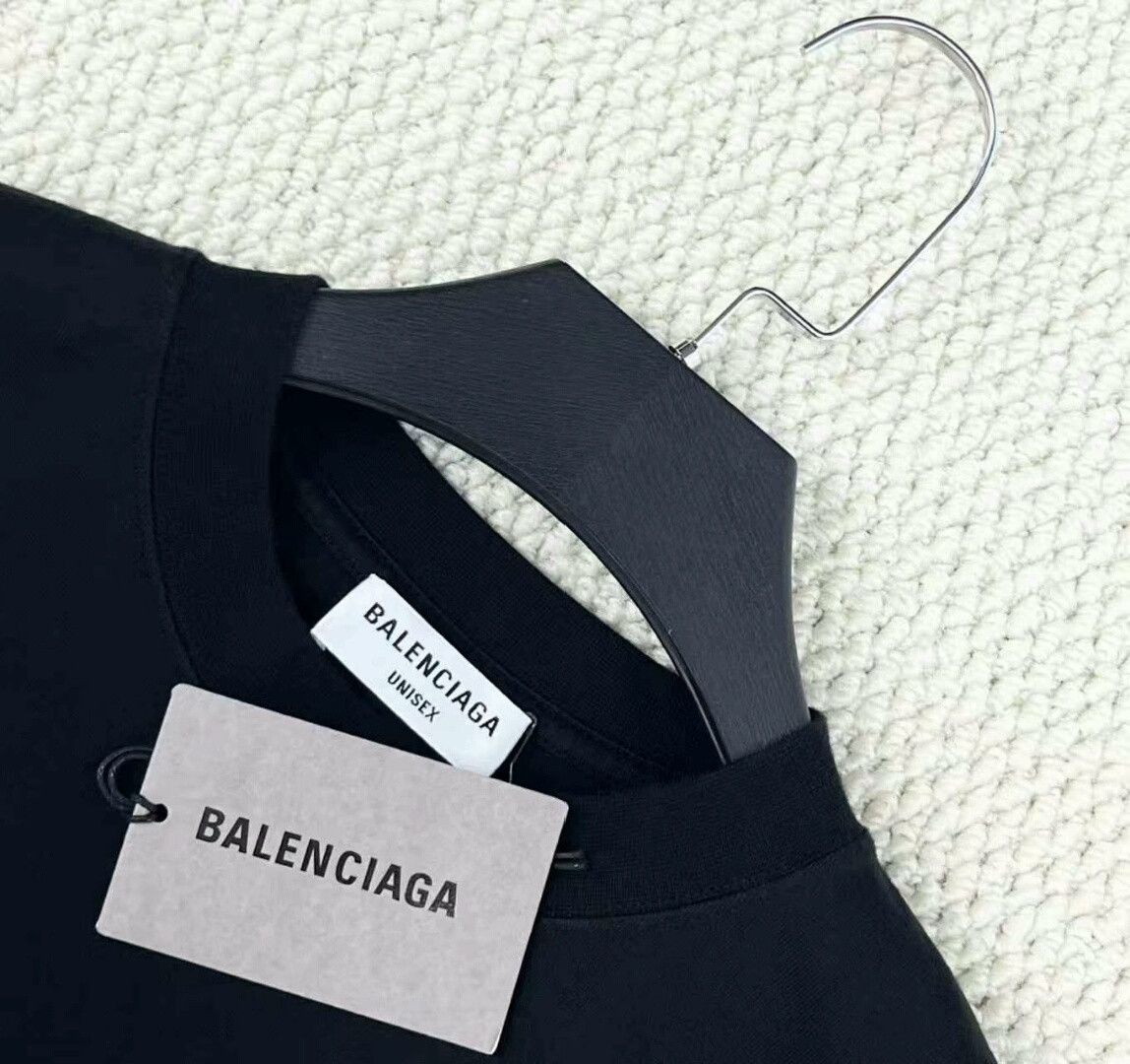 Balenciaga balenciaga black crystal logo short sleeve t-shirt Size US XS / EU 42 / 0 - 2 Thumbnail