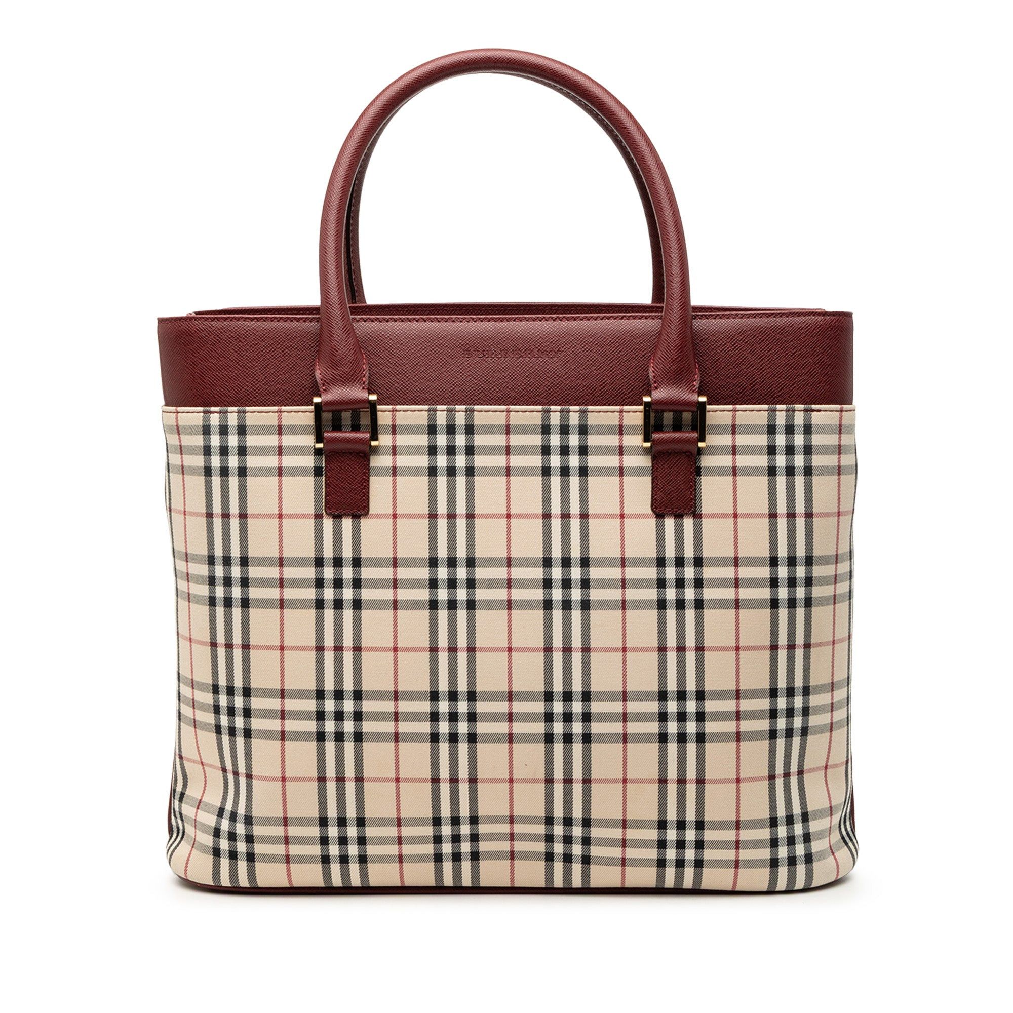 Burberry House Check Canvas Tote Size ONE SIZE - 1 Thumbnail
