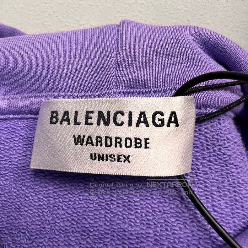 Balenciaga Balenciaga Wave Coca-Cola lilac embroidery washed hoodie Size US M / EU 48-50 / 2 - 3 Thumbnail