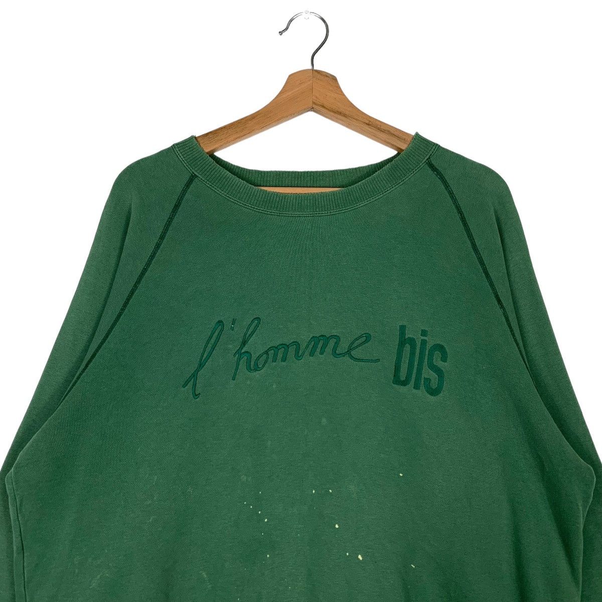 Japanese Brand Trashed L'Homme Bis Embroidery Big Logo Sweatshirt #0791-C36 Size L / US 10 / IT 46 - 2 Thumbnail