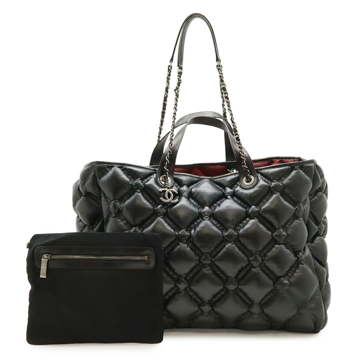 Chanel Chanel Chanel Bubble Quilt Leather Tote Bag Leather Tote Bag DUTY FREE for USA Size ONE SIZE - 1 Thumbnail