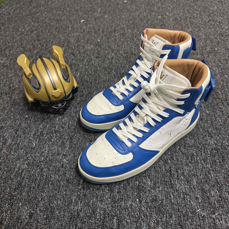 Louis Vuitton Louis Vuitton Rivoli Blue and White Sneakers 0079 Size US 7.5 / EU 40-41 - 1 Thumbnail