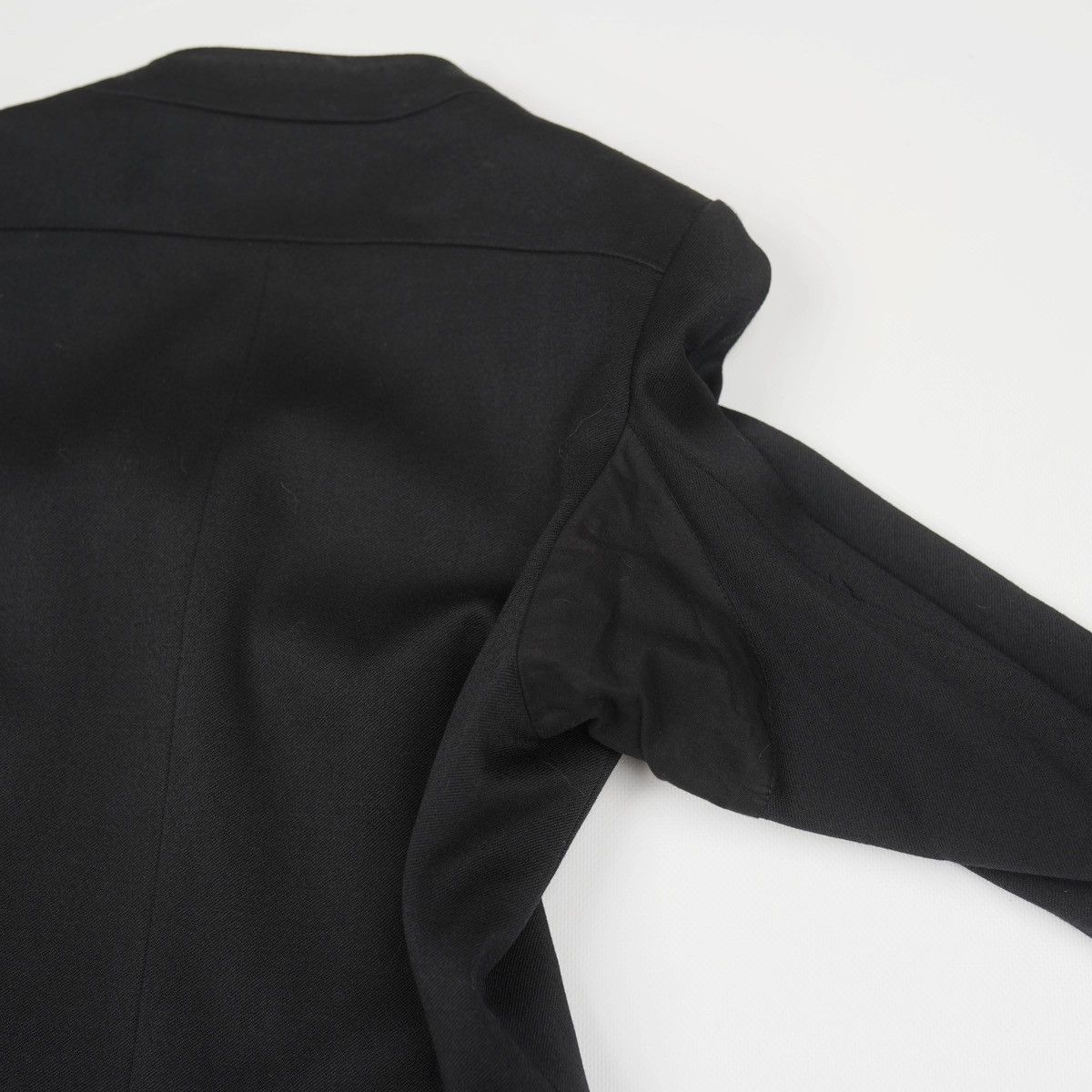Ann Demeulemeester Ann Demeulemeester Wool Black Coat Jacket Kimono Vintage Size S / US 4 / IT 40 - 19 Thumbnail