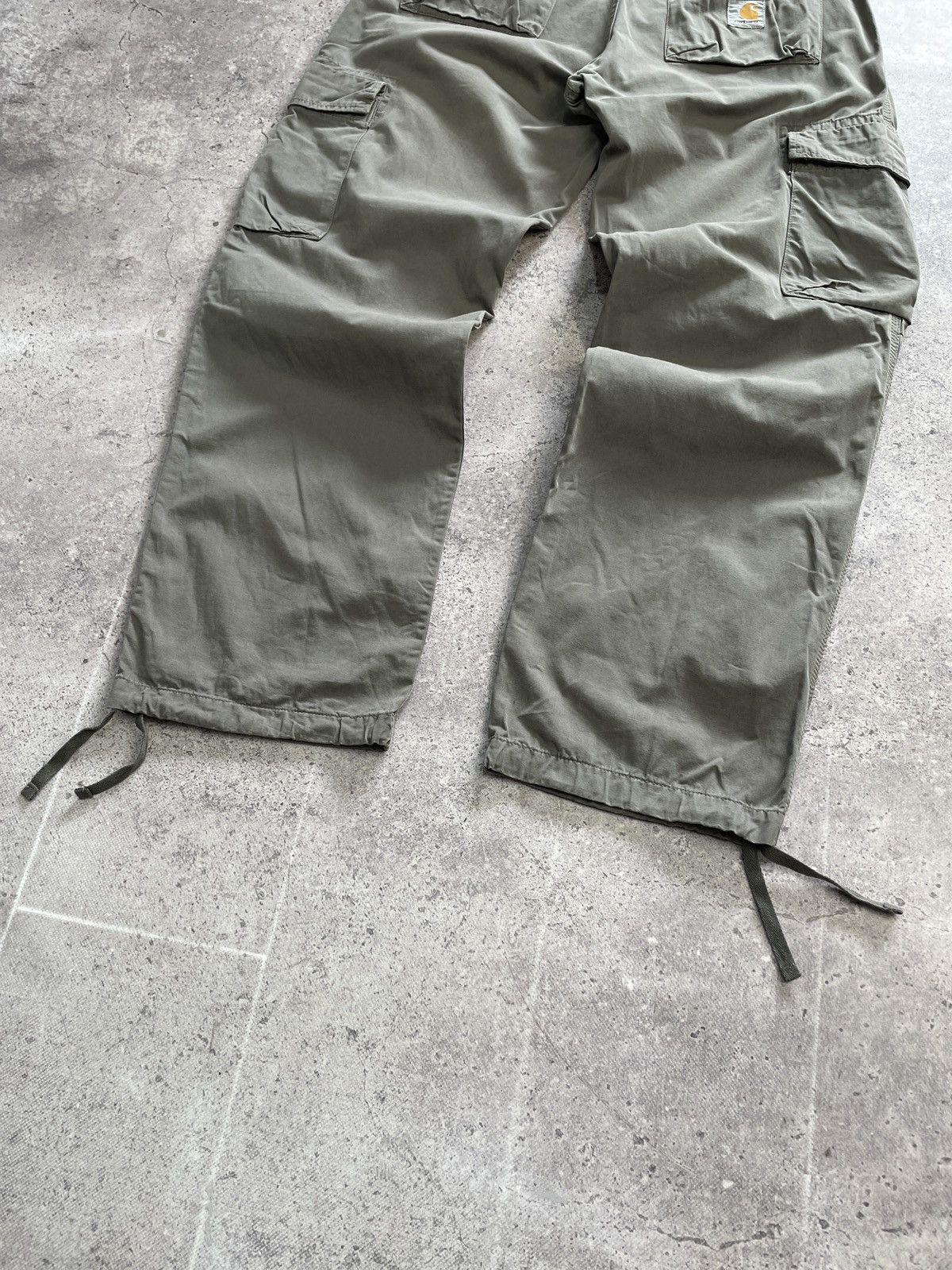 Carhartt × Vintage Vintage Carhartt Cargo Distressed Pants Faded Gray Y2K Size US 33 - 6 Thumbnail