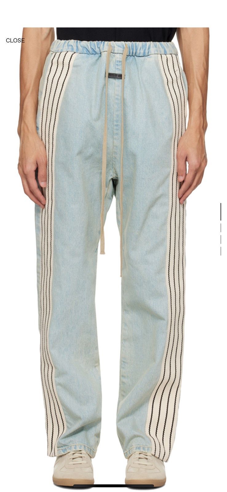 Fear of God FEAR OF GOD BLUE STRIPED FORUM PANTS 8TH COLLECTION sz S Size US 31 - 2 Thumbnail