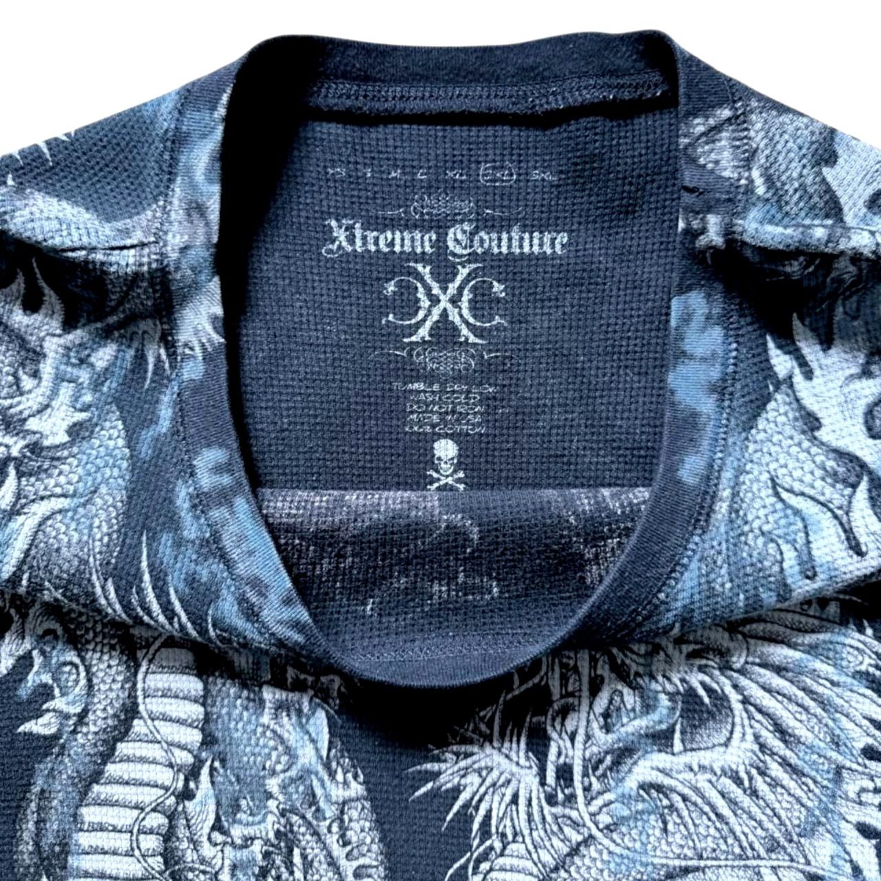 NBDN Nobrandedon Xterme Couture Blue/Gray Long-Sleeve Top | Size 2XL Size US XXL / EU 58 / 5 - 3 Thumbnail