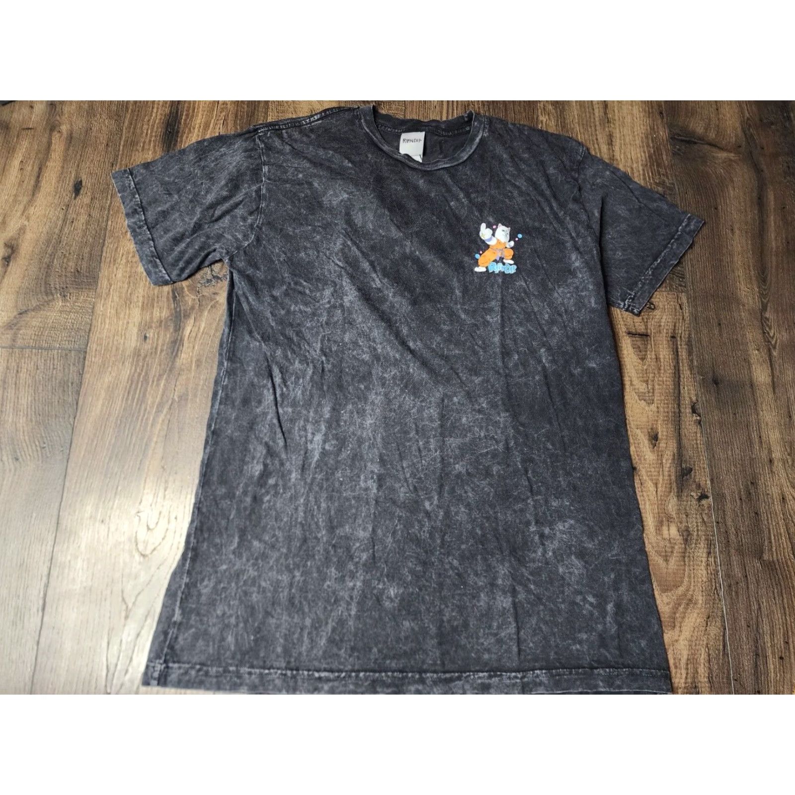RIPNDIP RIPNDIP T Shirt Mens Large Black Cat Double Sided Graphic Print Short Sleeve Mens Size US L / EU 52-54 / 3 - 4 Thumbnail