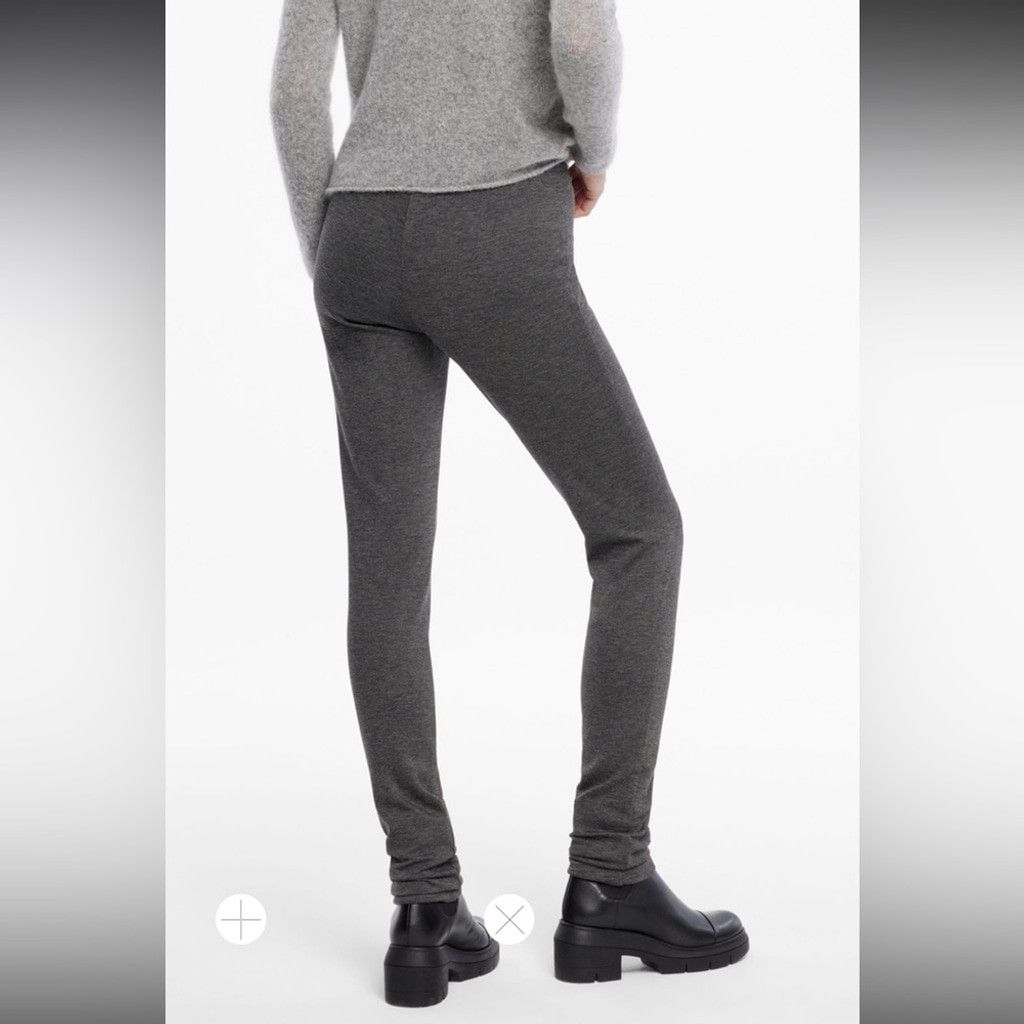 Sarah Pacini SARAH PACINI Contemporary Jersey Grey Long Leggings WAIST 26 Size 26" / US 2 / IT 38 - 2 Thumbnail