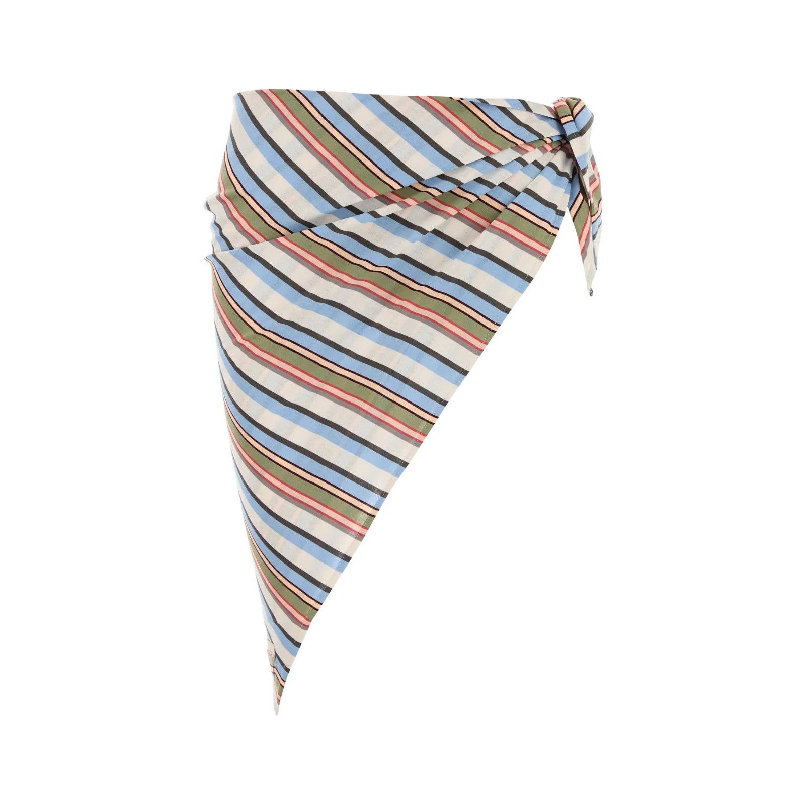Prada PRADA Multicolor Embroidered Cotton Sarong New & Authentic ( Size 28" / US 6 / IT 42 - 1 Thumbnail