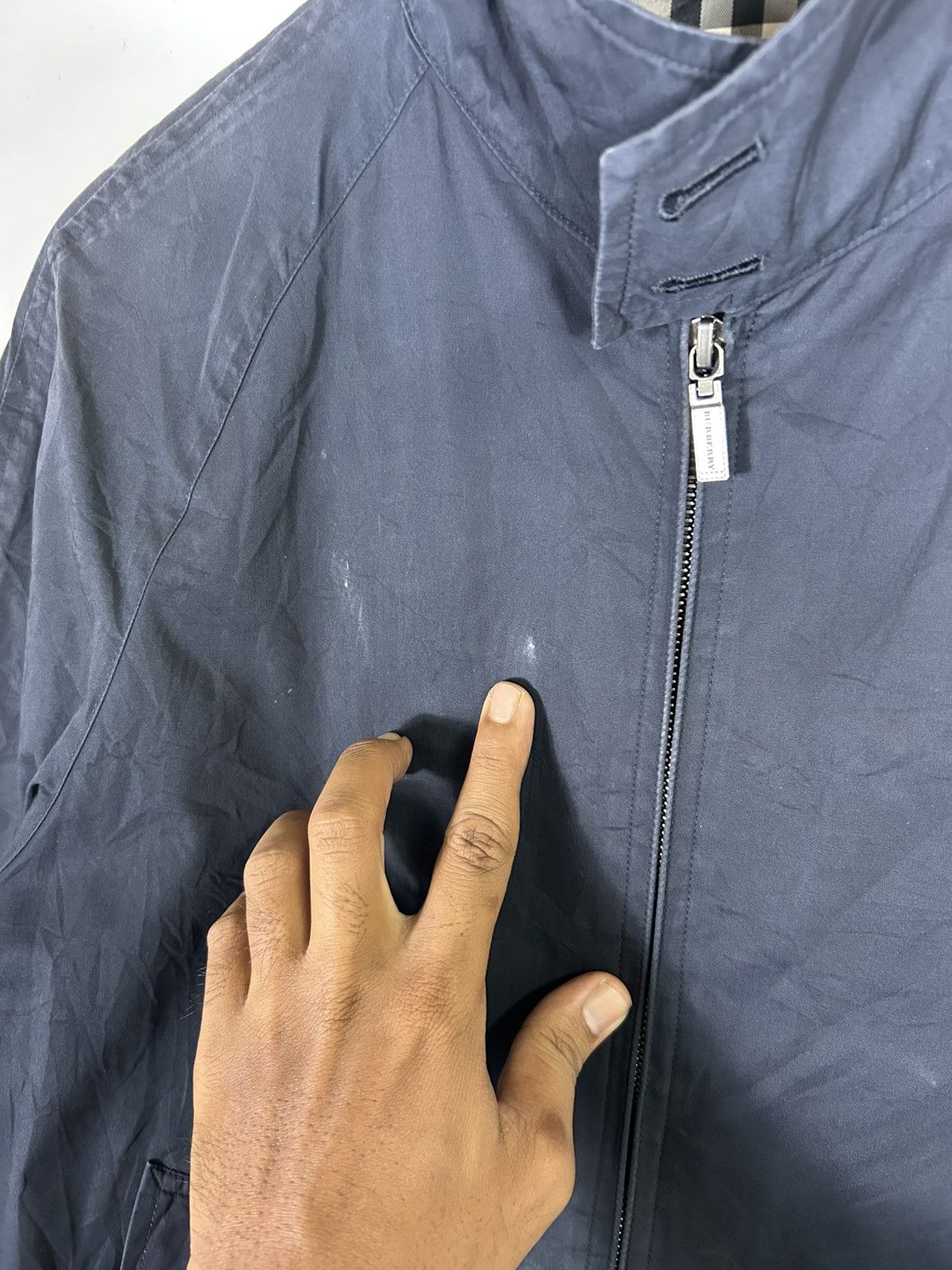 🔥Burberry London Sun Faded Zipper Herrington Jacket