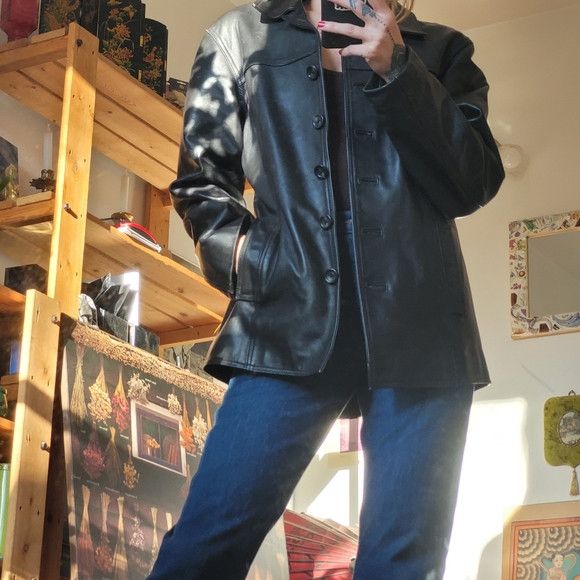 Other The Olde Hide House Black Leather Jacket - Size M Size M / US 6-8 / IT 42-44 - 11 Thumbnail