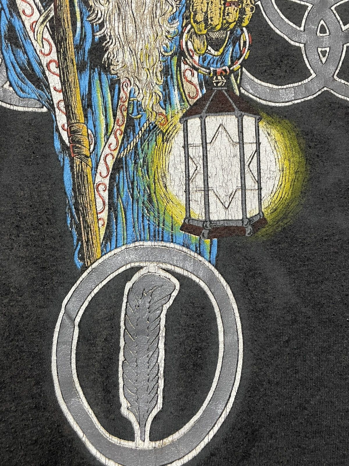 Band Tees Vintage 80s LedZeppelin Zoso Single Stitch Rare Sunfaded Tee Size US L / EU 52-54 / 3 - 13 Thumbnail