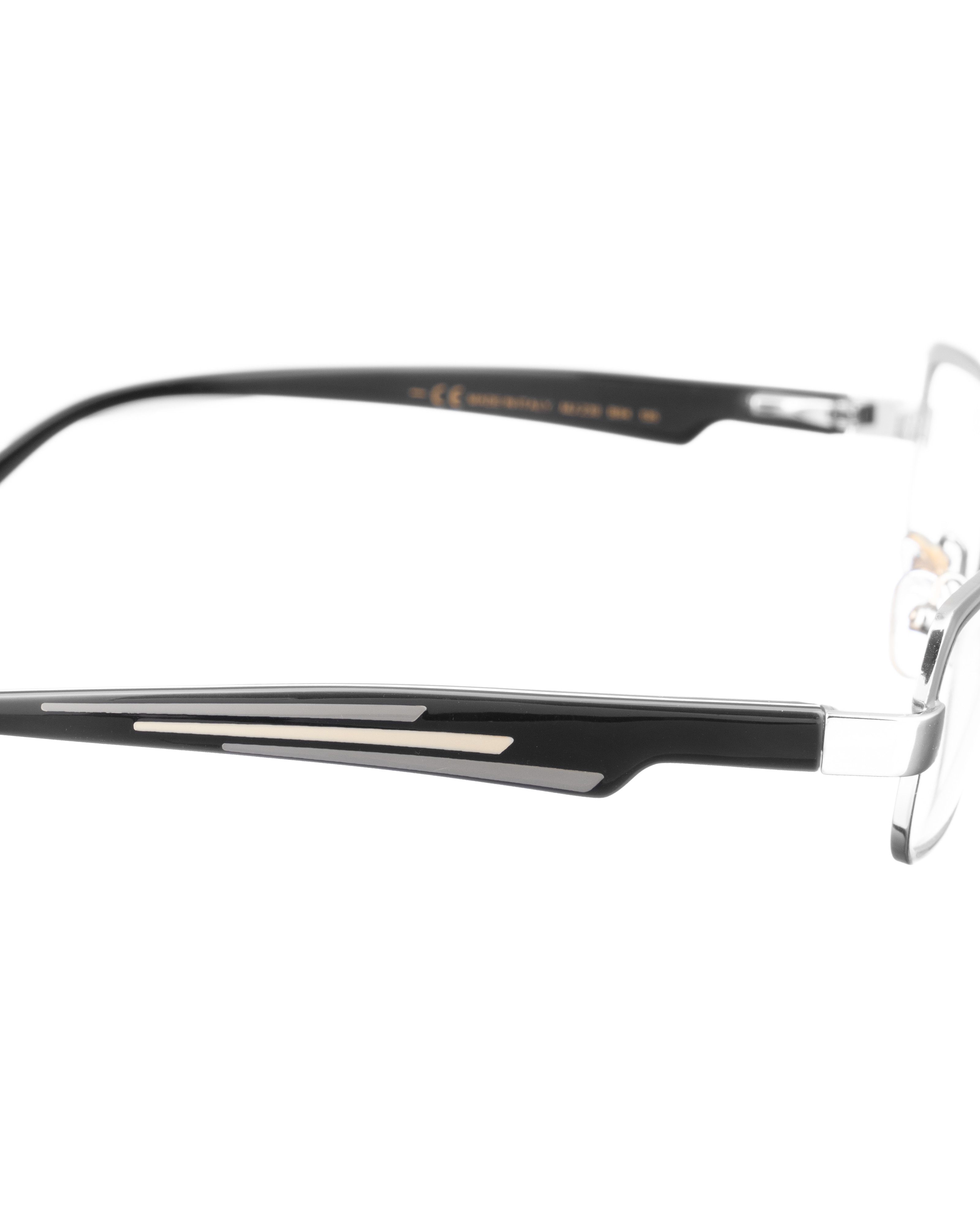 Marc Jacobs Marc Jacobs 00s Black and Grey Stripes Glasses Size ONE SIZE - 3 Thumbnail