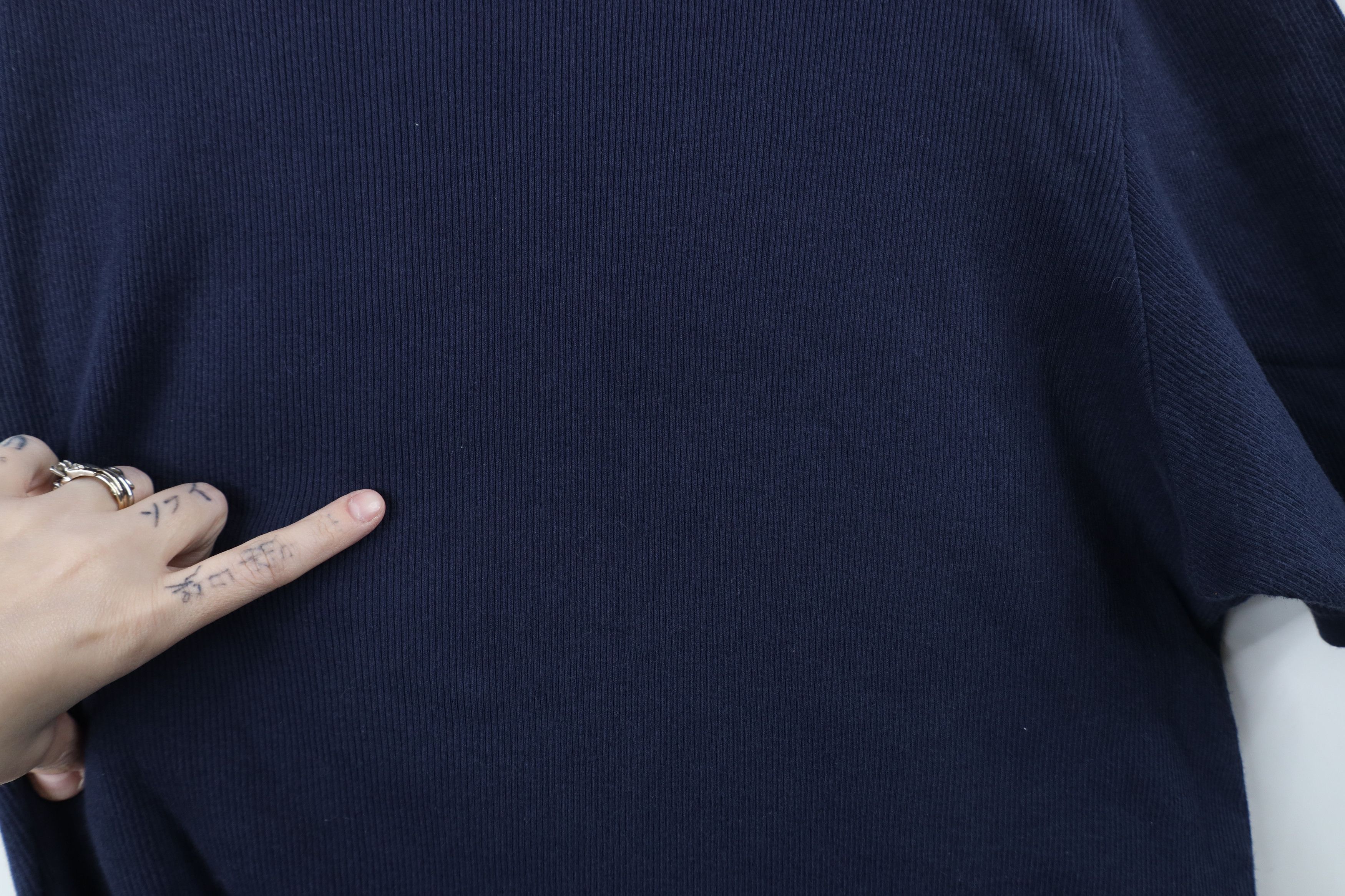 Vintage Vintage 90s Streetwear Ribbed Knit V-Neck Ringer T-Shirt Size US XL / EU 56 / 4 - 7 Thumbnail