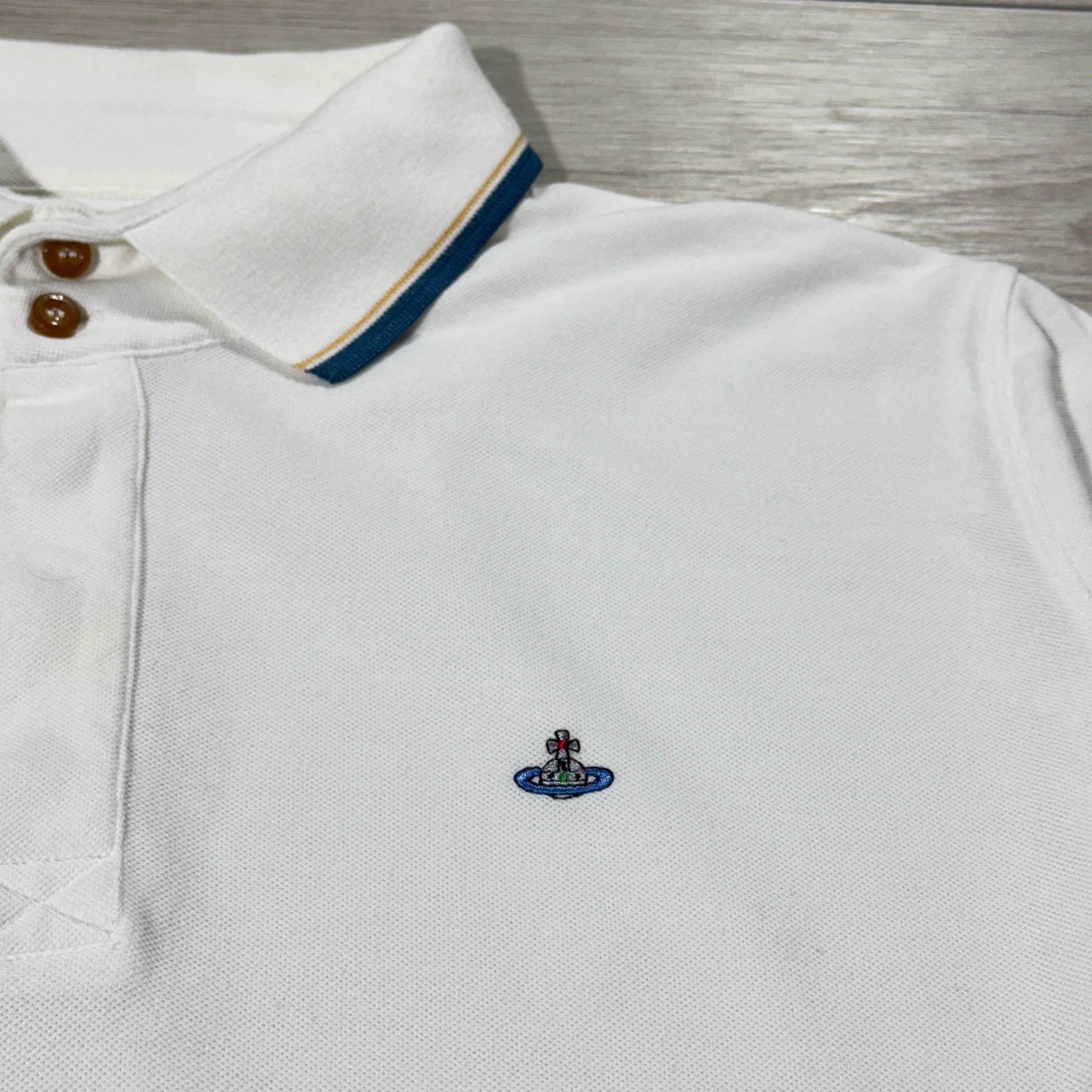 Vivienne Westwood Vivienne Westwood Y2K White Polo Long Sleeve Size L Size US L / EU 52-54 / 3 - 5 Thumbnail