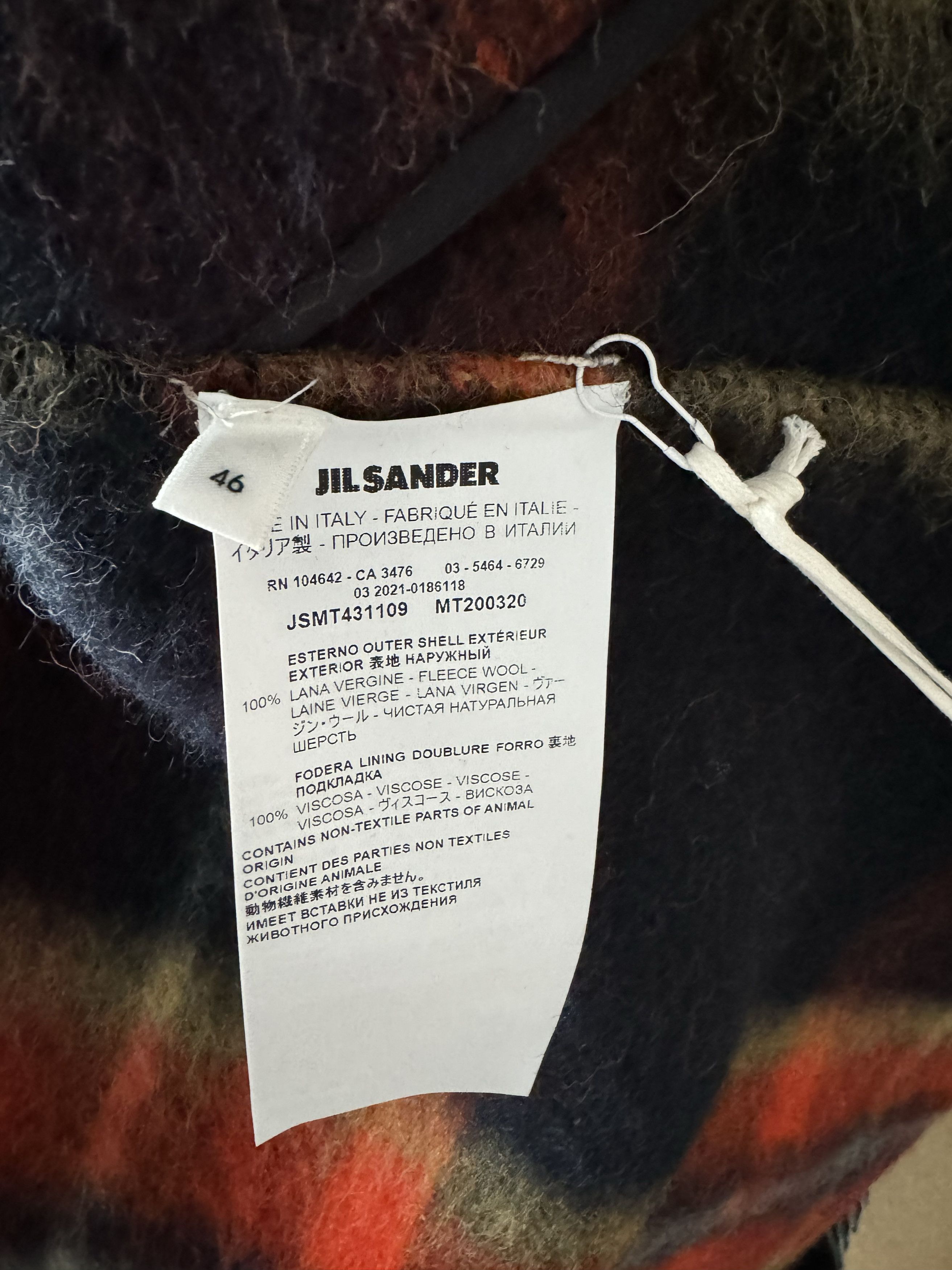 Jil Sander Checked Wool Sport Coat Size US S / EU 44-46 / 1 - 4 Thumbnail