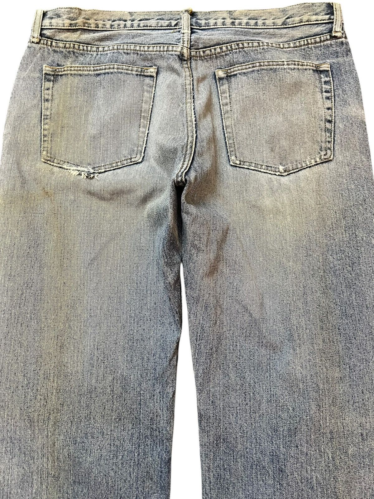 Uniqlo Vintage Uniqlo Loose Grunge Distressed Denim Size US 35 - 6 Thumbnail