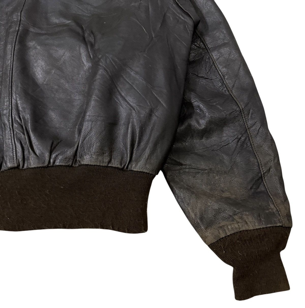 Schott Vintage Schott A2 Military Flyer Leather Jacket Size US M / EU 48-50 / 2 - 12 Thumbnail