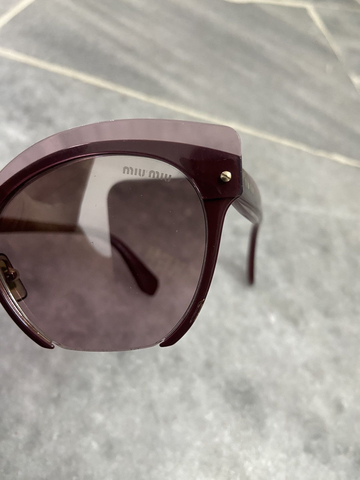 Miu Miu Miu Miu Pink Mirrored Sunglasess Size ONE SIZE - 8 Thumbnail