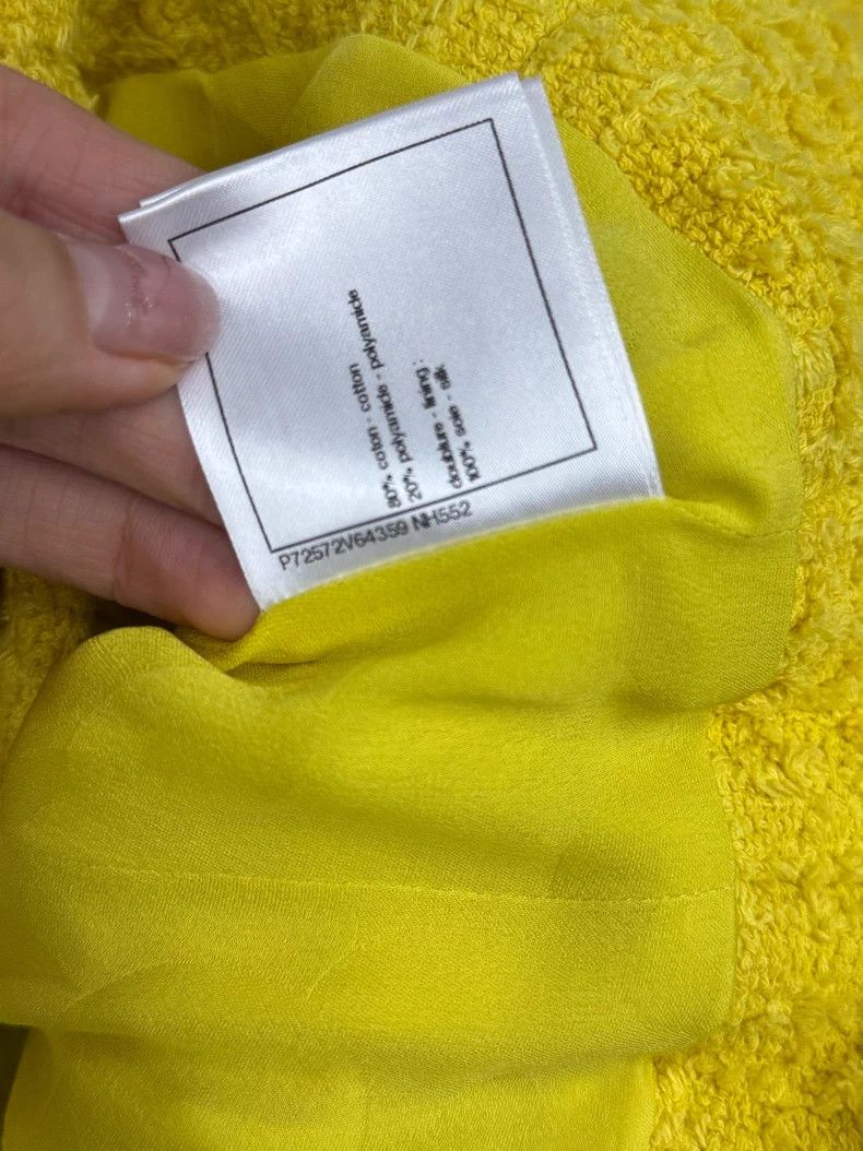 Chanel Chanel 22S yellow lapel double-breasted jacket Size XS / US 0-2 / IT 36-38 - 7 Thumbnail
