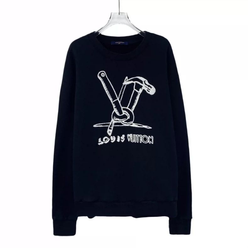 Louis Vuitton Louis Vuitton 23 black logo monogram embroidered cotton cr Size US XL / EU 56 / 4 - 1 Thumbnail